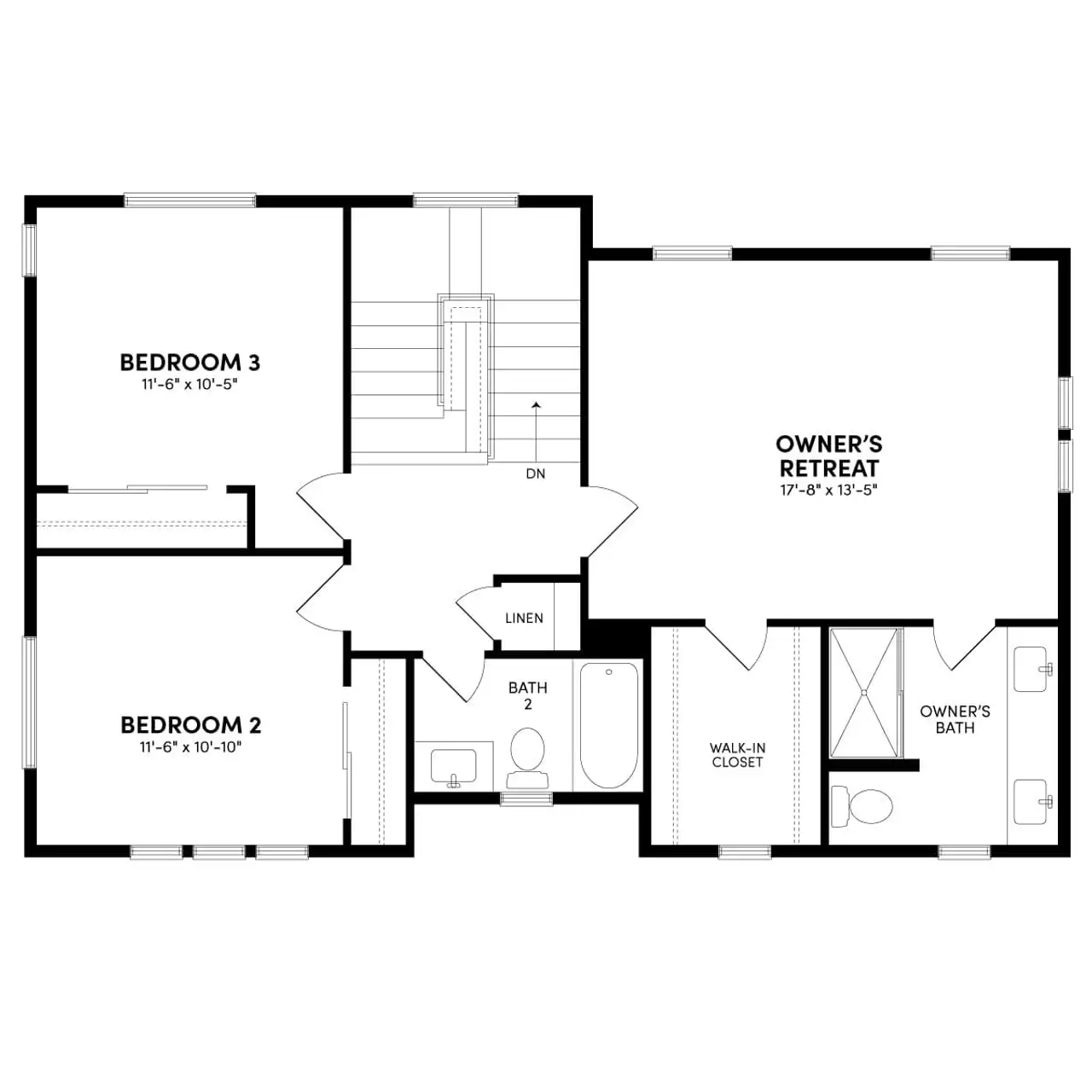 2D floor plan layout of this home in Barefoot, Firestone, CO (Image 2).