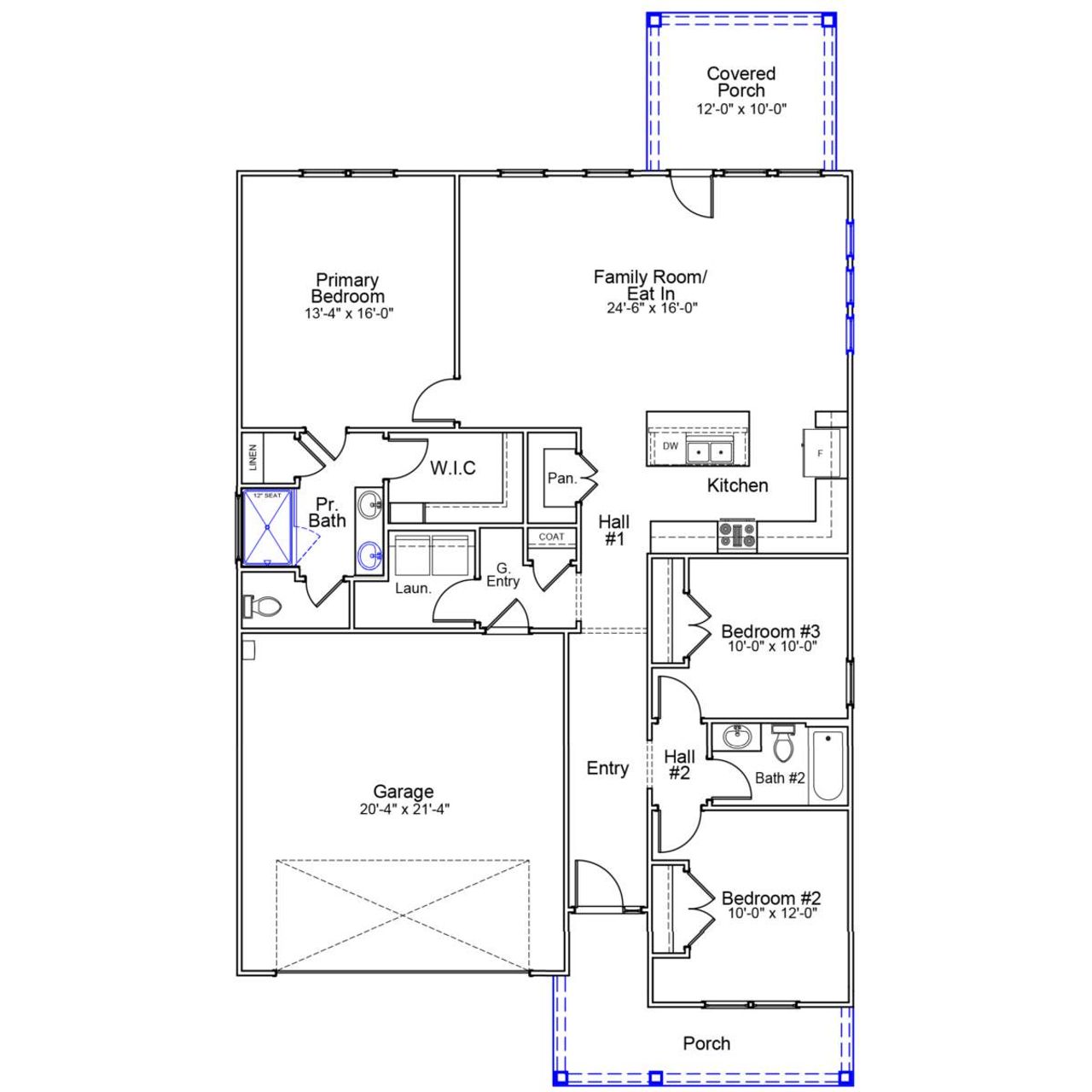 2D floor plan layout of this home in Cornerstone, Anderson, SC (Image 2). 2D floor plan layout of this home in Cornerstone, Anderson, SC (Image 2).