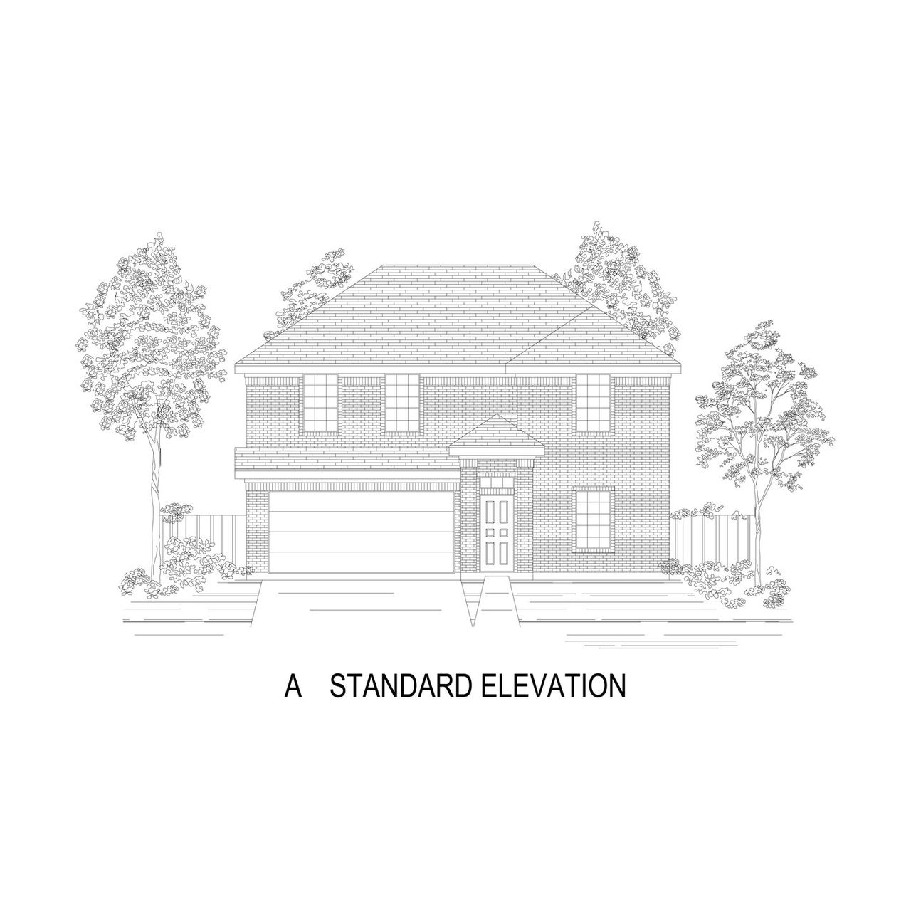 Representative rendering of the exterior for the Reagan F by First Texas Homes (Image 2).