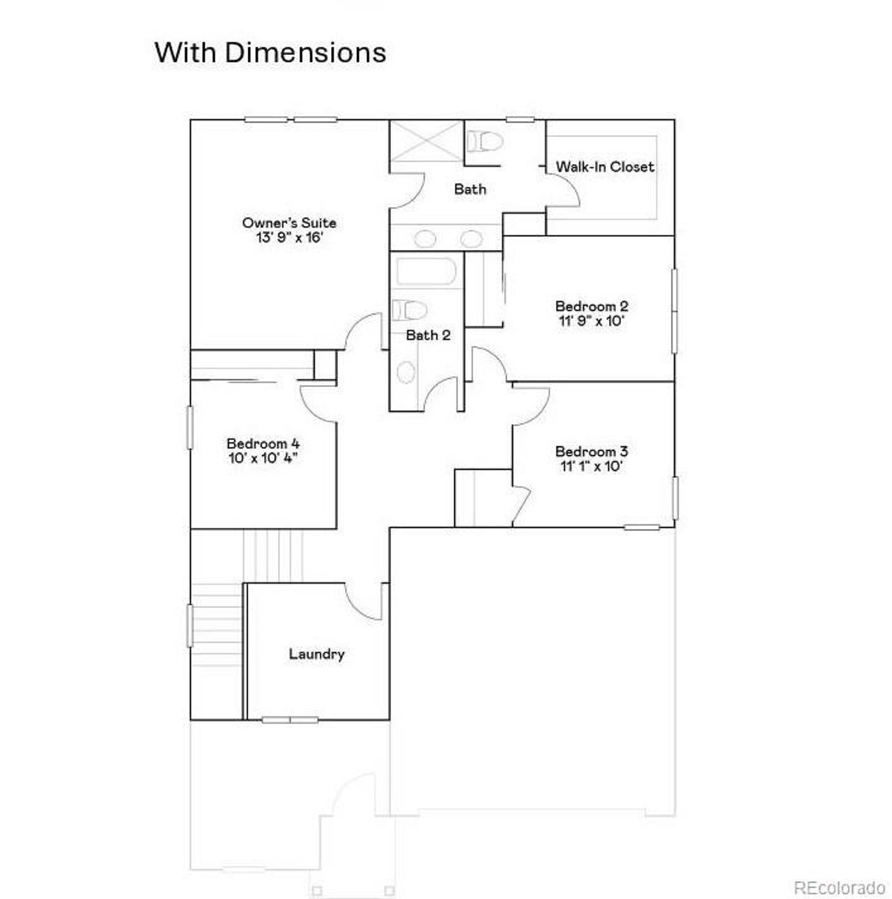 2D floor plan layout of this home in Percheron: The Petal Collection, Colorado Springs, CO (Image 2). 2D floor plan layout of this home in Percheron: The Petal Collection, Colorado Springs, CO (Image 2).