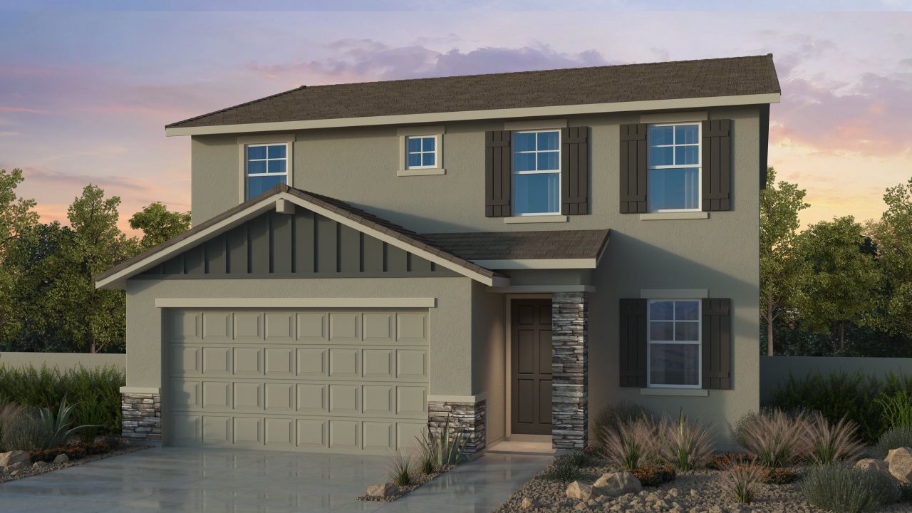 Representative exterior photo of a completed home built from the Glenstone by Taylor Morrison in Combs Ranch Discovery Collection, San Tan Valley, AZ (Image 2).