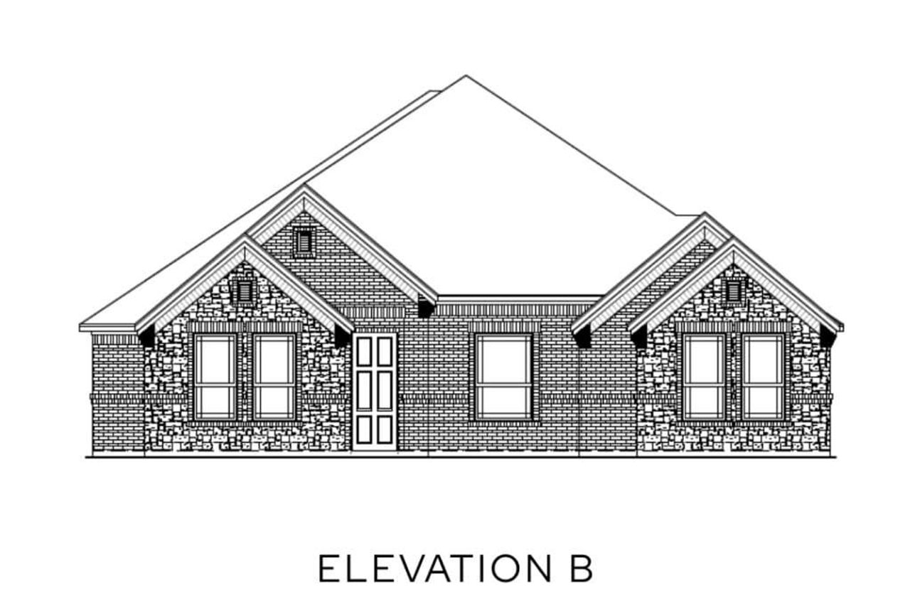 Representative rendering of the exterior for the The Meridian - Rear Entry by Lillian Custom Homes (Image 2).