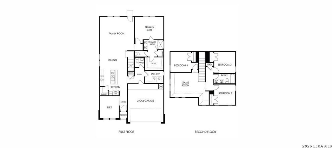 2D floor plan layout of this home in Catalina, Converse, TX (Image 2).