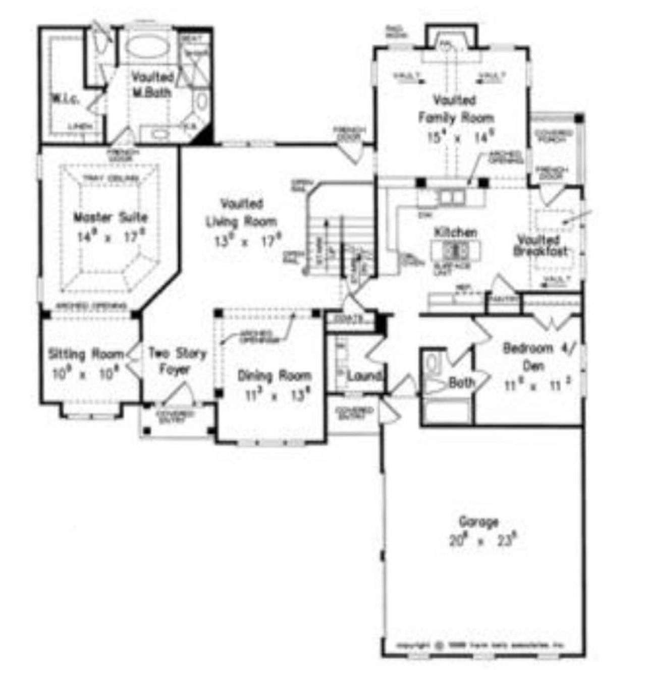 2D floor plan layout for the Kenton by Sentinel Builders, Inc. in Copperstone At Choto, Knoxville, TN (Image 2).