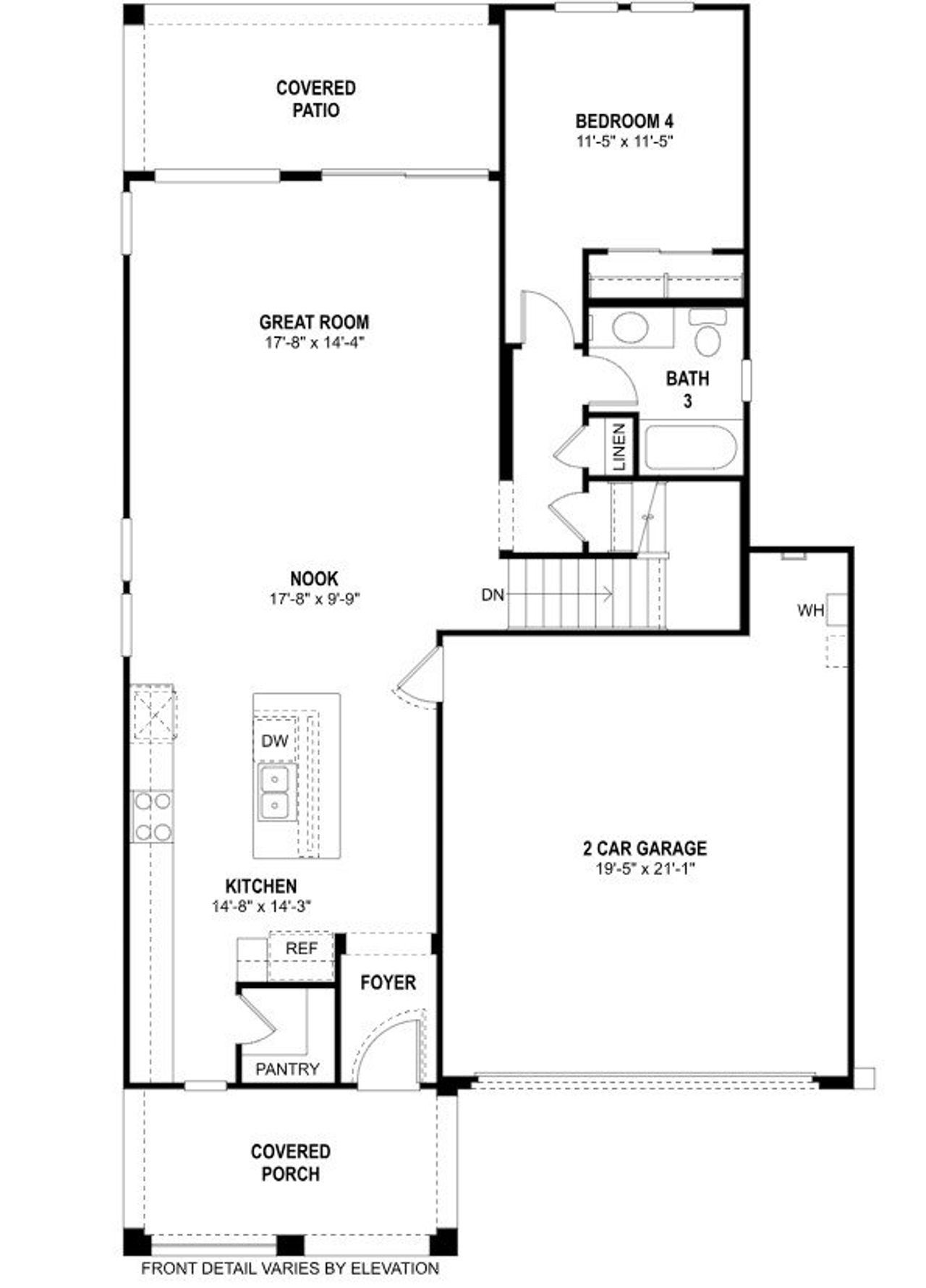 2D floor plan layout of this home in Redwood Valley at Escalante, Surprise, AZ (Image 2). 2D floor plan layout of this home in Redwood Valley at Escalante, Surprise, AZ (Image 2).