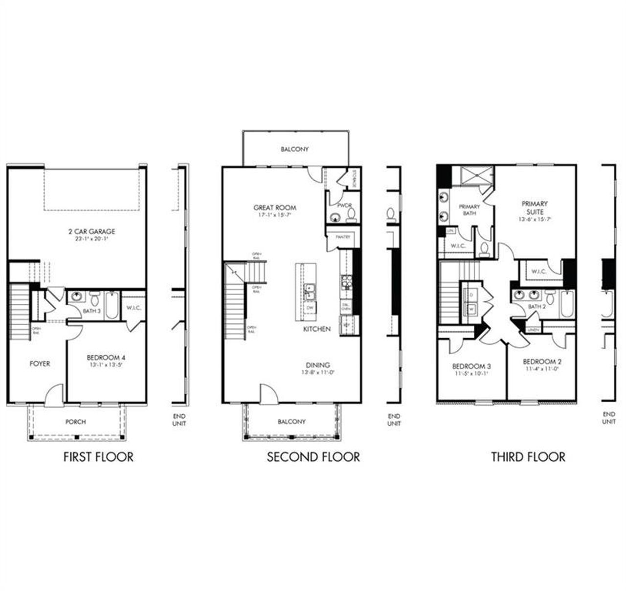 2D floor plan layout of this home in , Cumming, GA (Image 2).