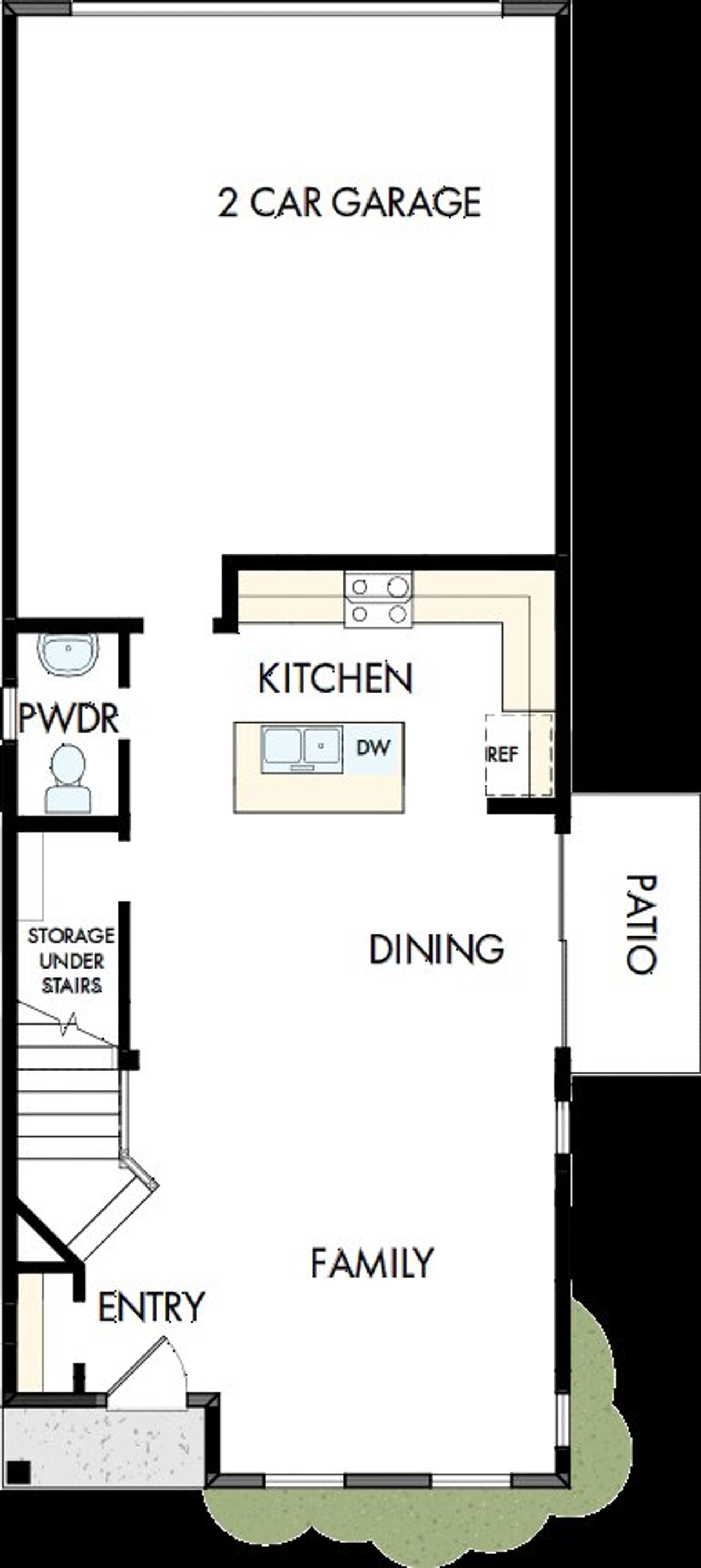 2D floor plan layout of this home in Revel Crossing at Wolf Ranch – The Ascent Collection, Colorado Springs, CO (Image 2).