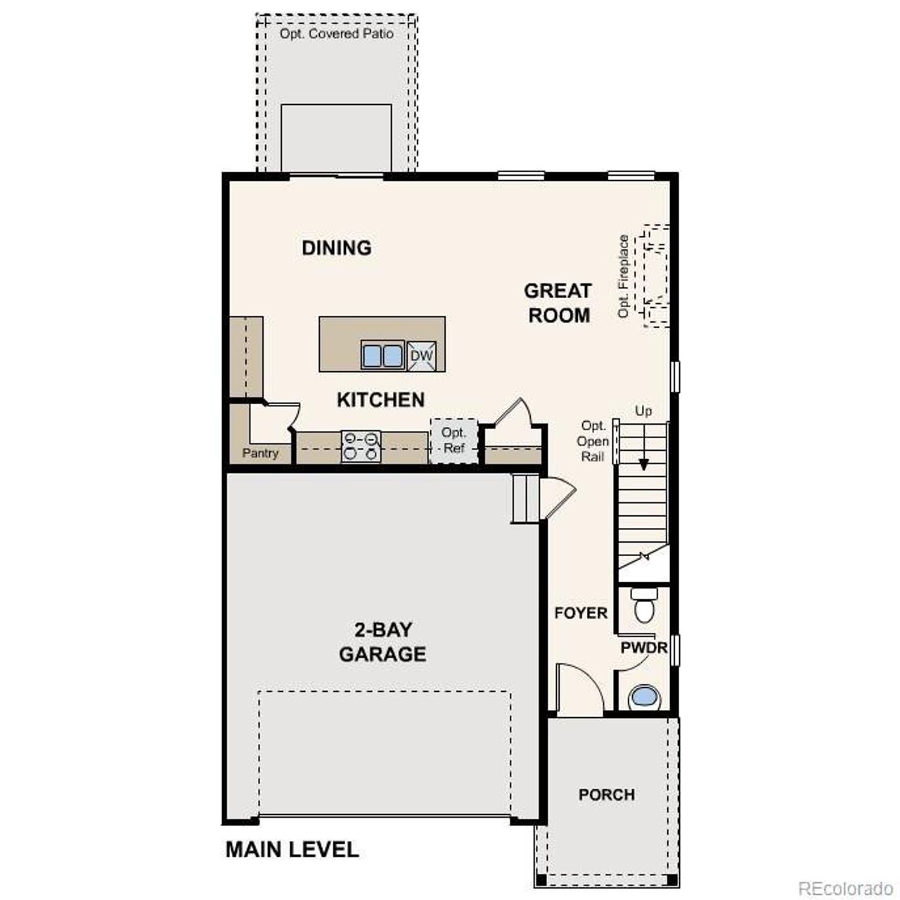 2D floor plan layout of this home in Coyote Creek, Fort Lupton, CO (Image 2). 2D floor plan layout of this home in Coyote Creek, Fort Lupton, CO (Image 2).