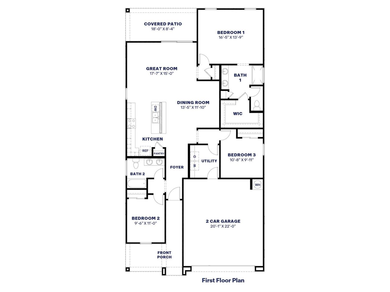 2D floor plan layout of this home in Zanjero Pass, Waddell, AZ (Image 2). 2D floor plan layout of this home in Zanjero Pass, Waddell, AZ (Image 2).