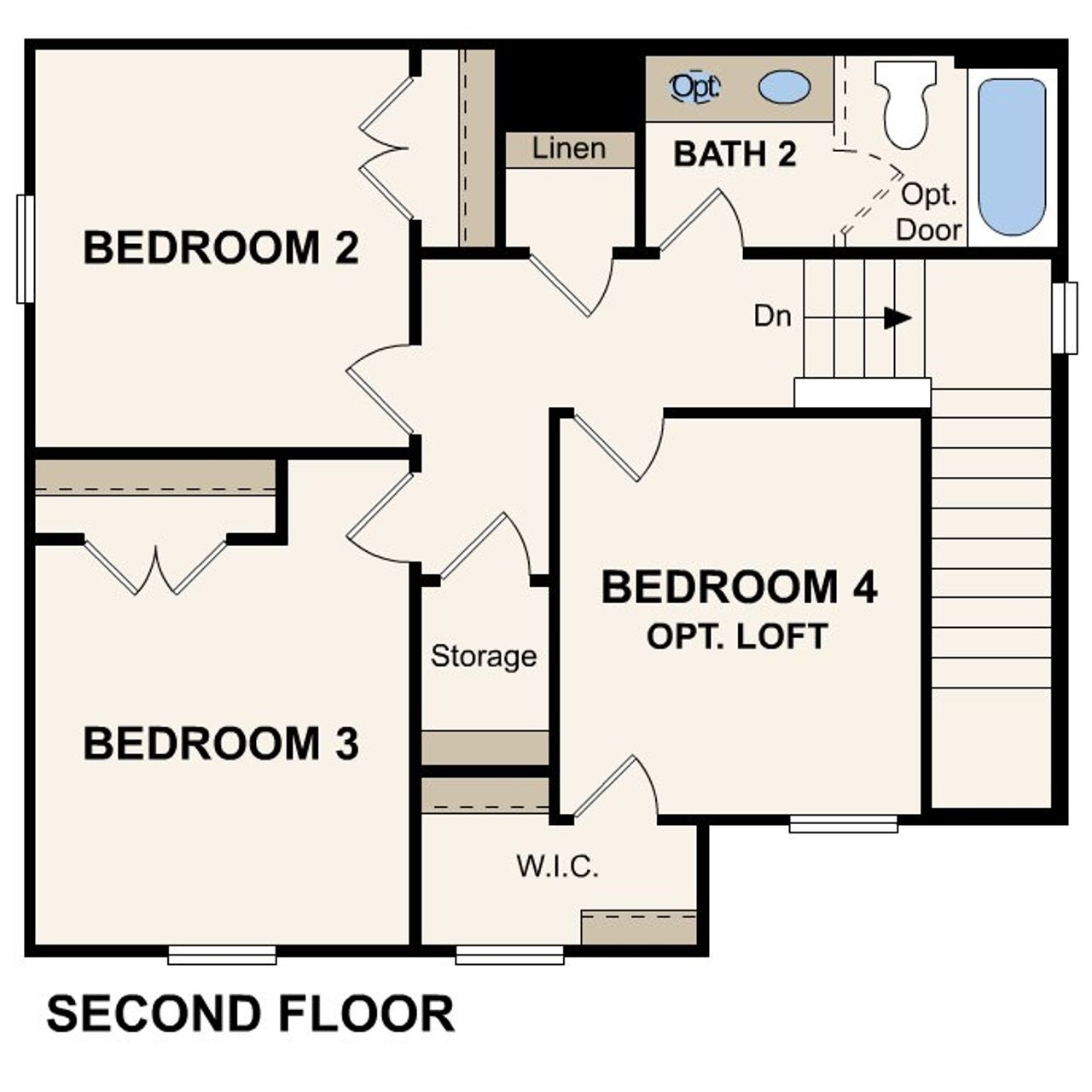 2D floor plan layout for the Hawthorn - 1802 by Century Communities in Millican Grove, Converse, TX (Image 2). 2D floor plan layout for the Hawthorn - 1802 by Century Communities in Millican Grove, Converse, TX (Image 2).