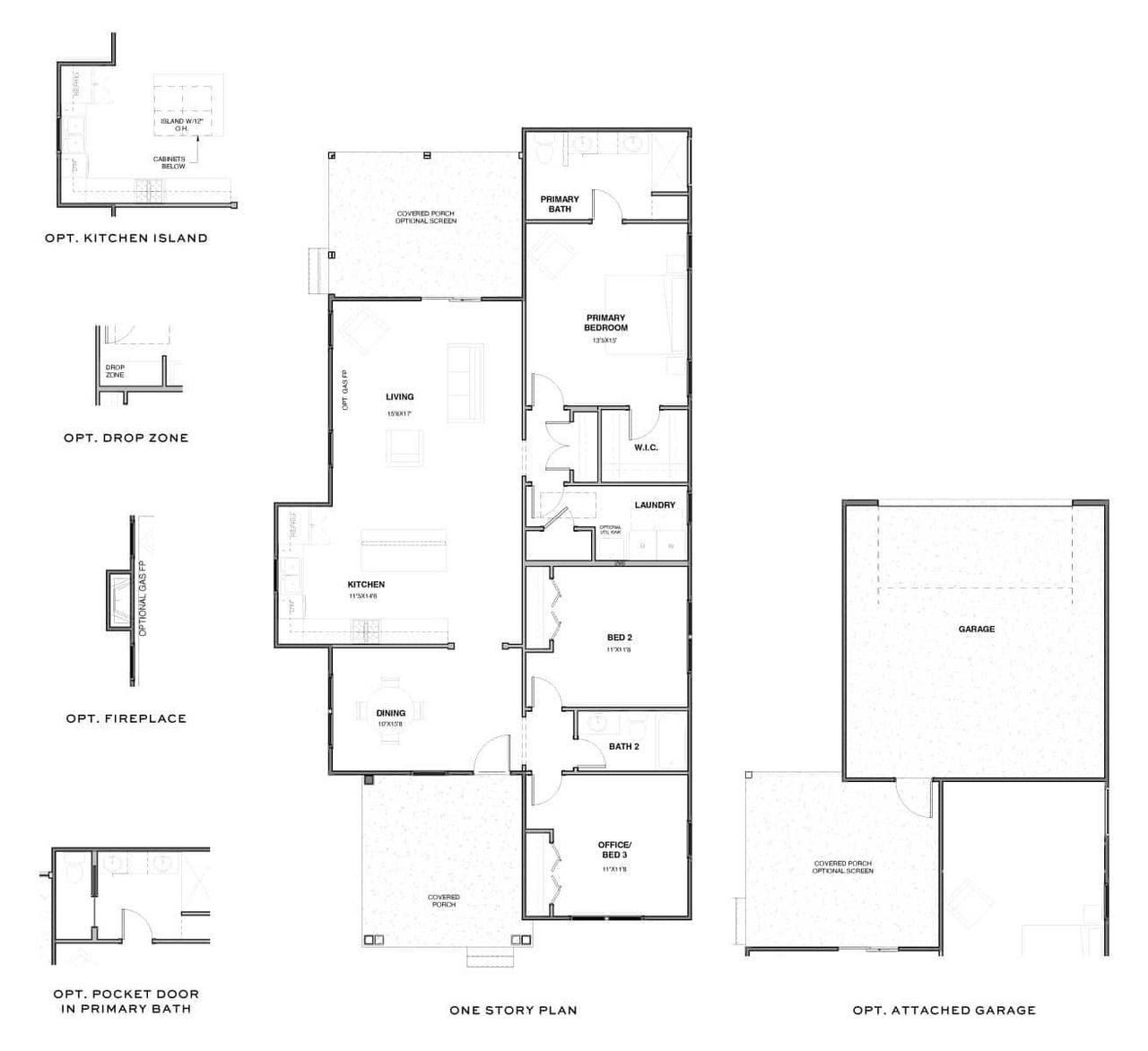 2D floor plan layout for the The Clay by New Leaf Builders in Riverlights, Wilmington, NC (Image 2). 2D floor plan layout for the The Clay by New Leaf Builders in Riverlights, Wilmington, NC (Image 2).