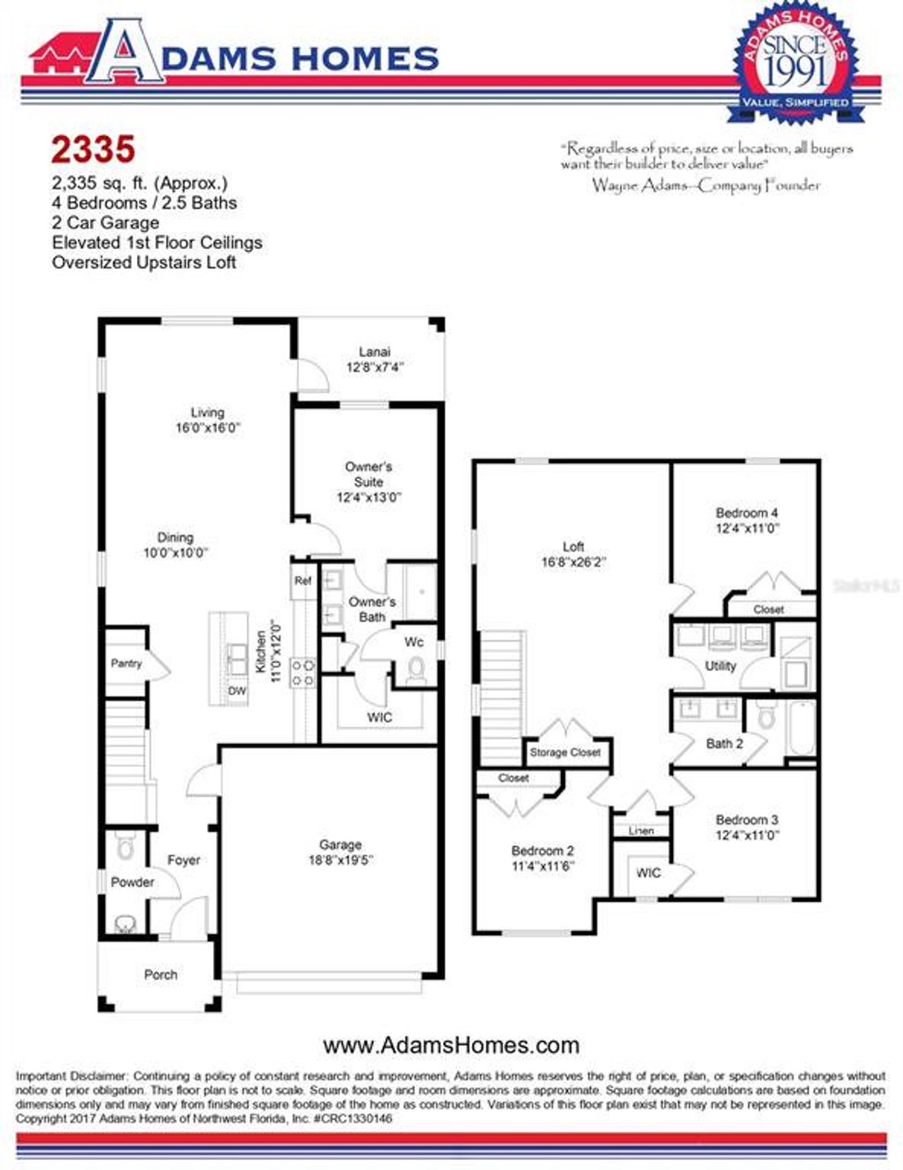 2D floor plan layout of this home in Briarwood, Alachua, FL (Image 2).