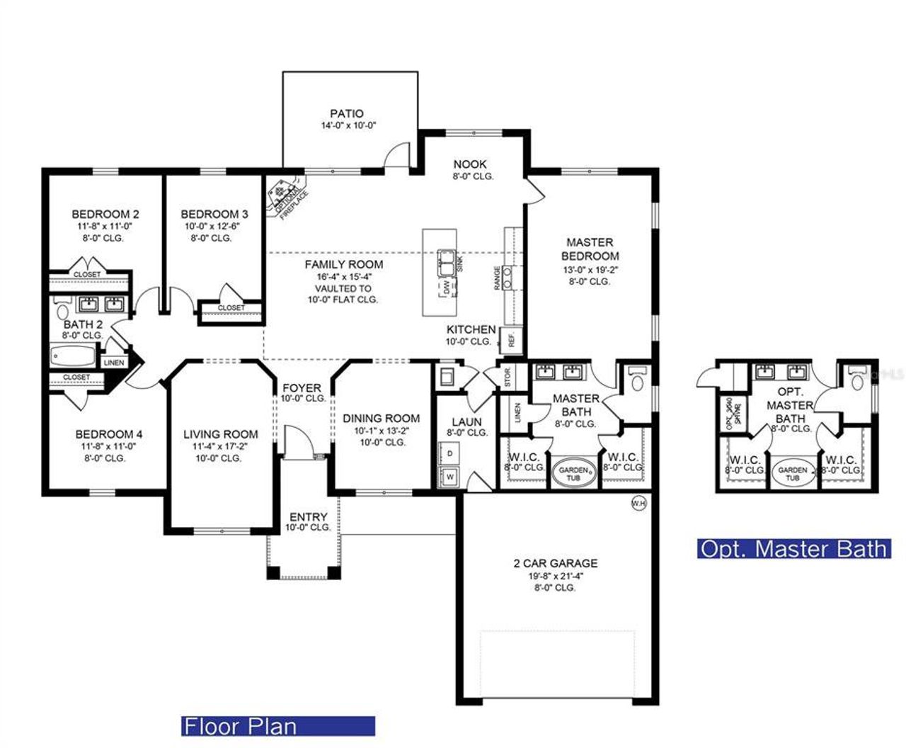 2D floor plan layout of this home in , North Port, FL (Image 2).