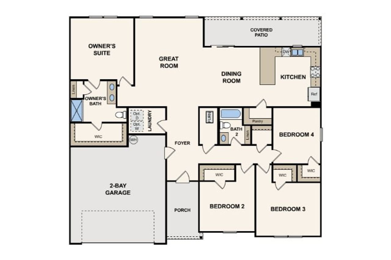 2D floor plan layout for the Reynolds by Century Complete in Nobles Crossing, Palatka, FL (Image 2). 2D floor plan layout for the Reynolds by Century Complete in Nobles Crossing, Palatka, FL (Image 2).