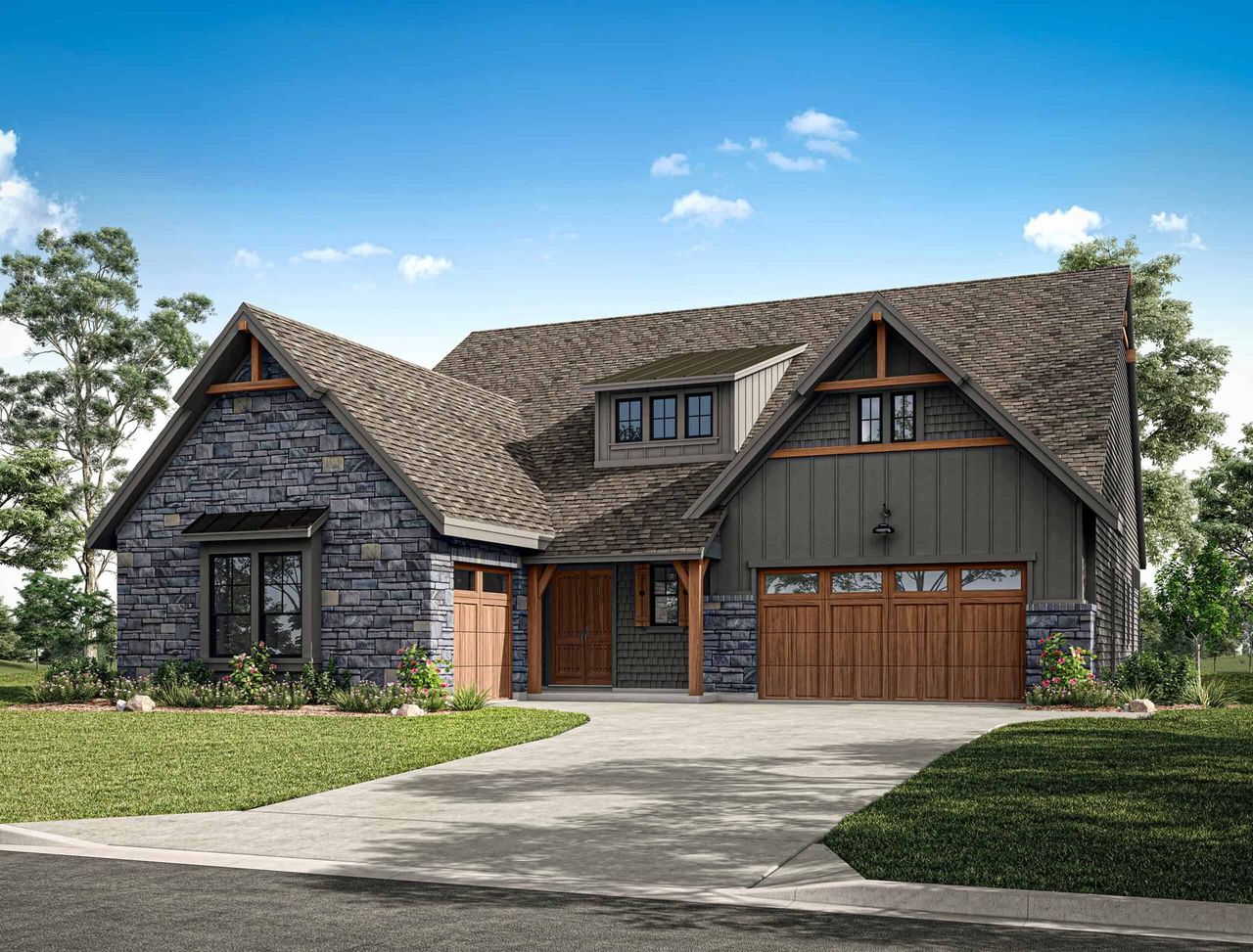 Representative exterior photo of a completed home built from the 2941 – Victory Series by Gracepoint Homes in Kresston, Montgomery, TX (Image 2). Representative exterior photo of a completed home built from the 2941 – Victory Series by Gracepoint Homes in Kresston, Montgomery, TX (Image 2).