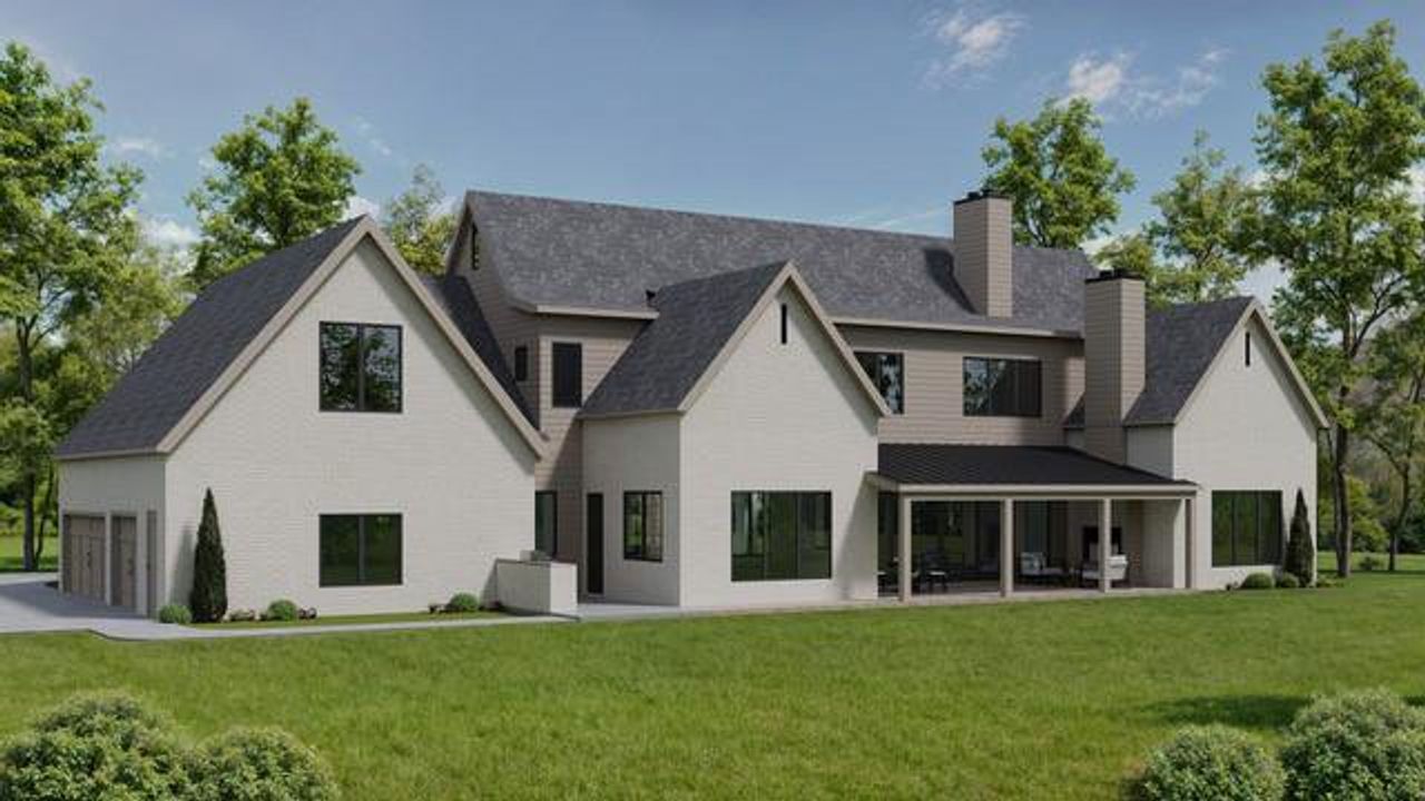 Front exterior of a new home in , Suwanee, GA, highlighting curb appeal (Image 2).