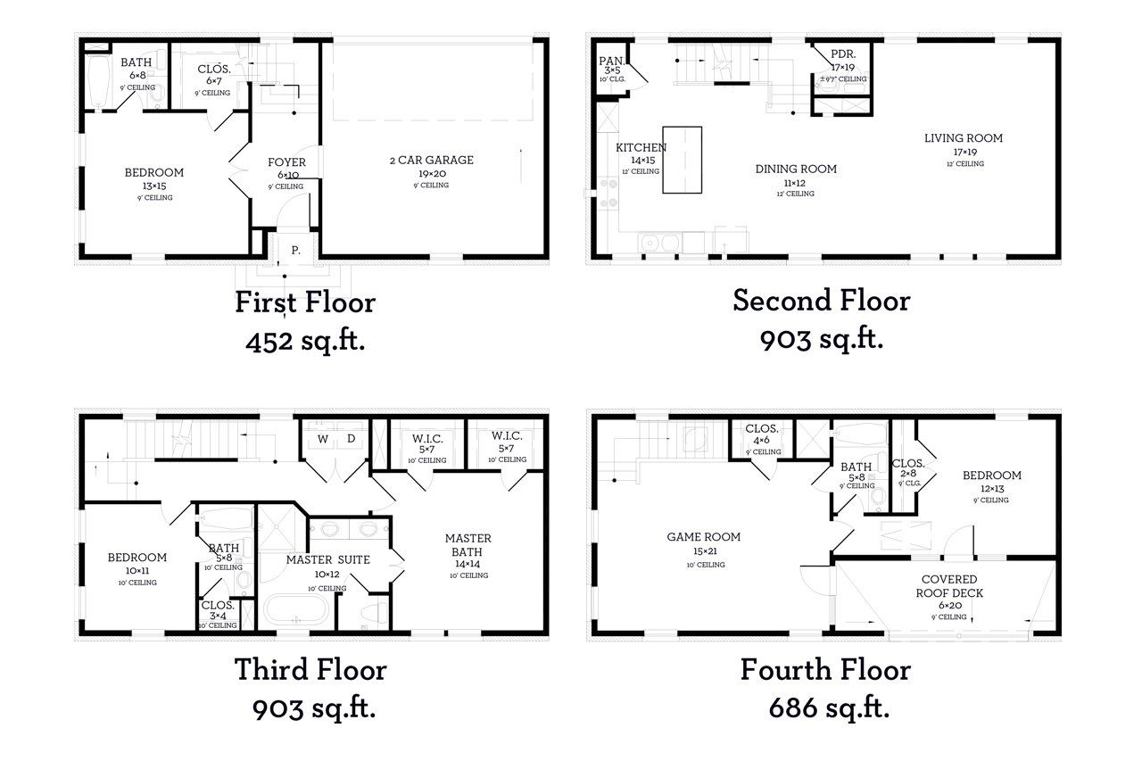 2D floor plan layout of this home in Addison Grove, Addison, TX (Image 2).
