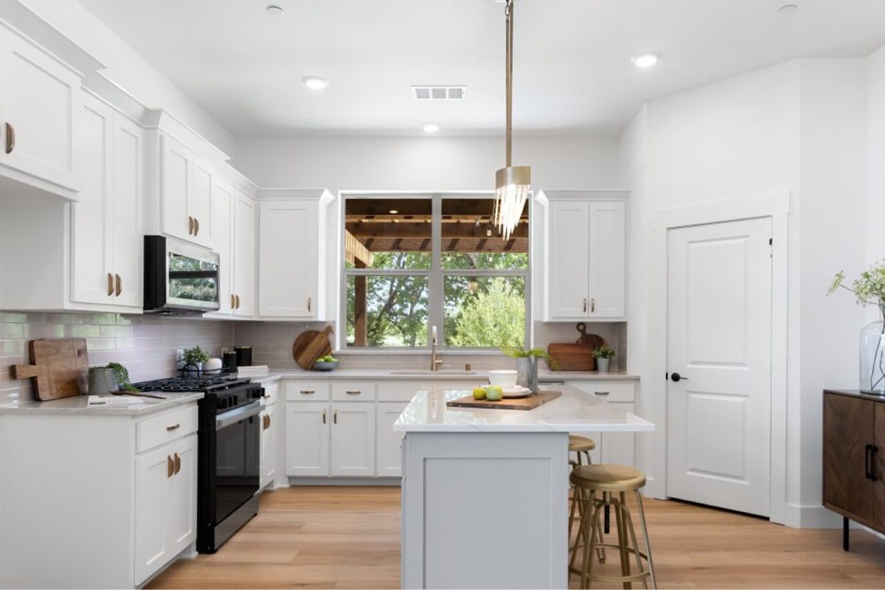 Representative furnished interior of a home built from the Waterview by Grenadier Homes in Cottonwood Creek, Rowlett (Image 2).