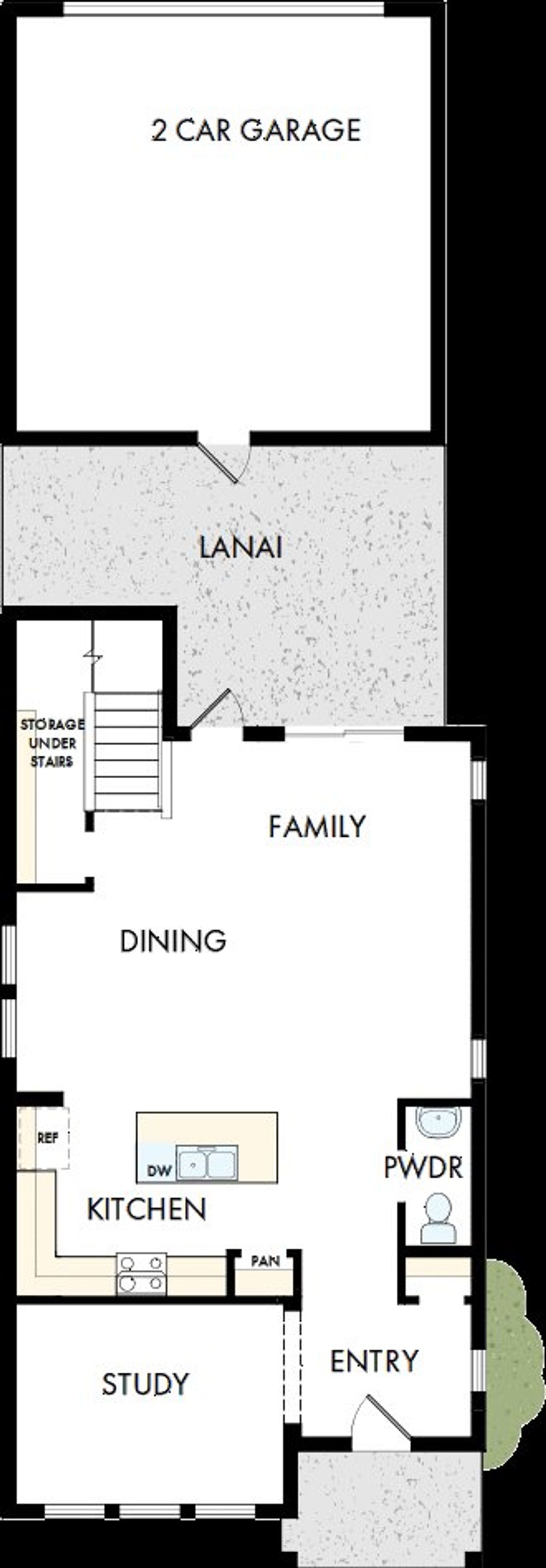 2D floor plan layout of this home in Soleta at Starkey Ranch - Cottage Series, Odessa, FL (Image 2).