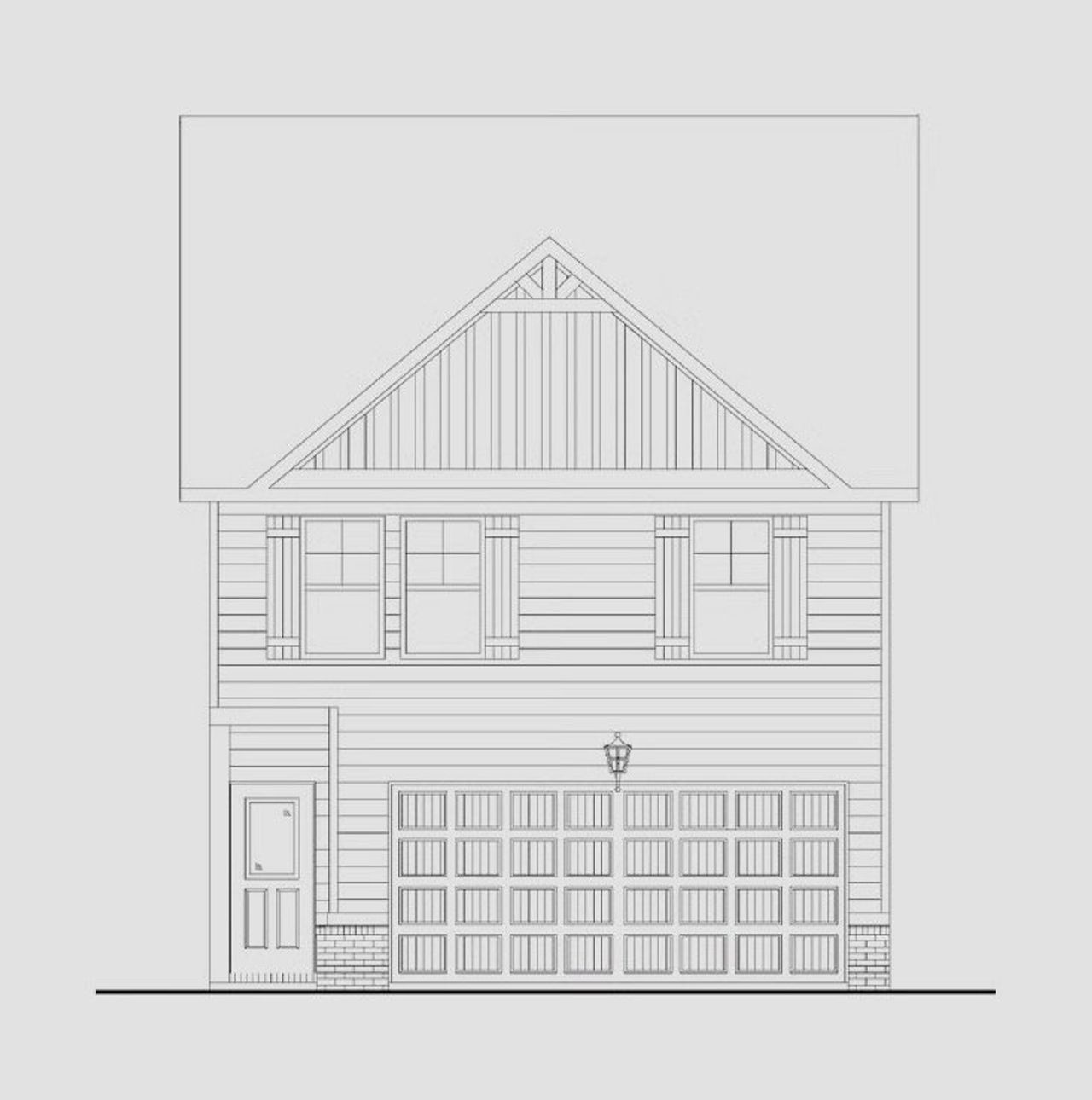 Representative exterior photo of a completed home built from the Morgan - Townhomes by Dream Finders Homes in Carolina, Palmetto, GA (Image 2).