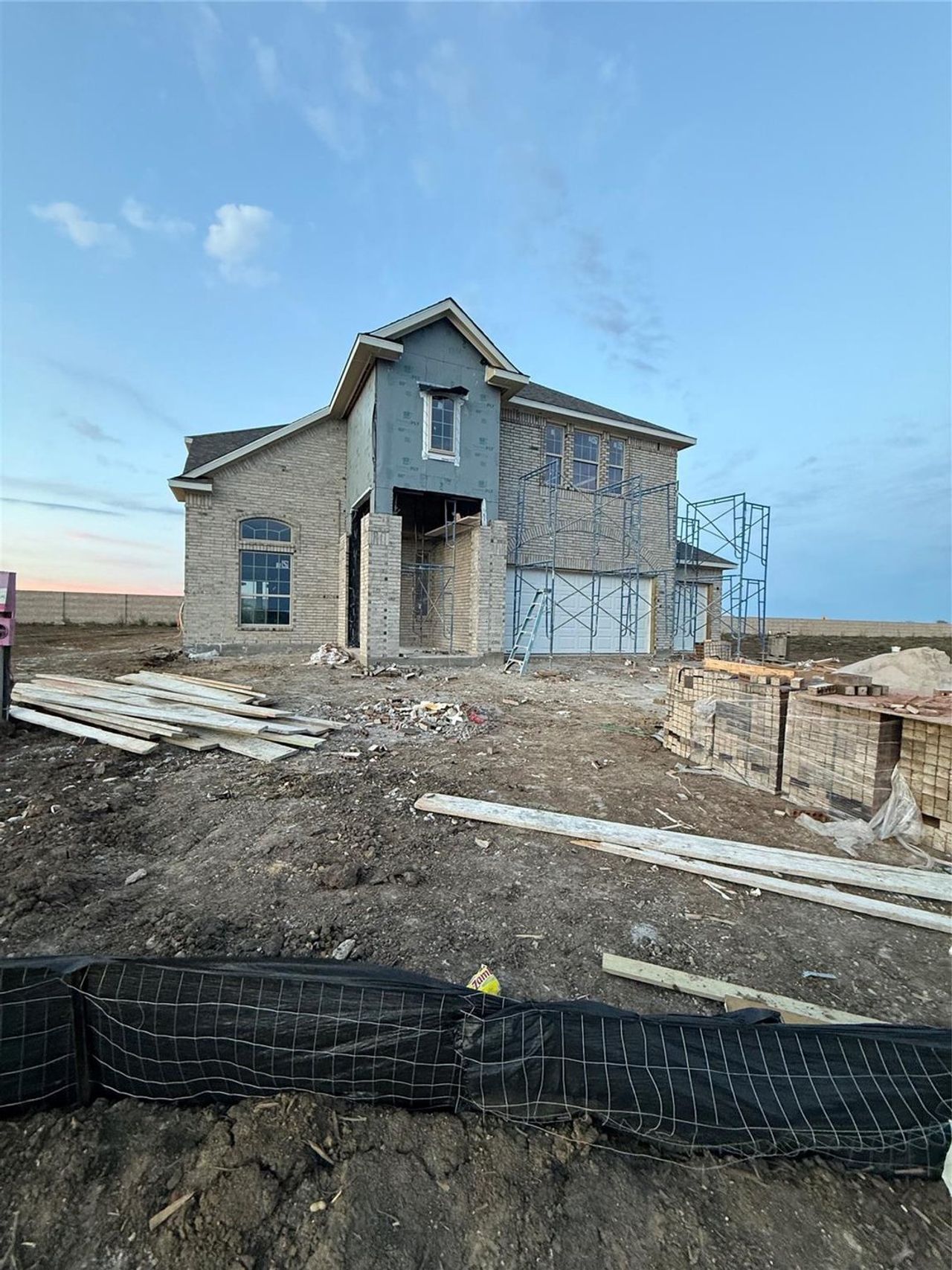 In-progress construction of a new home in River Ranch Meadows, Dayton, TX (Image 2).