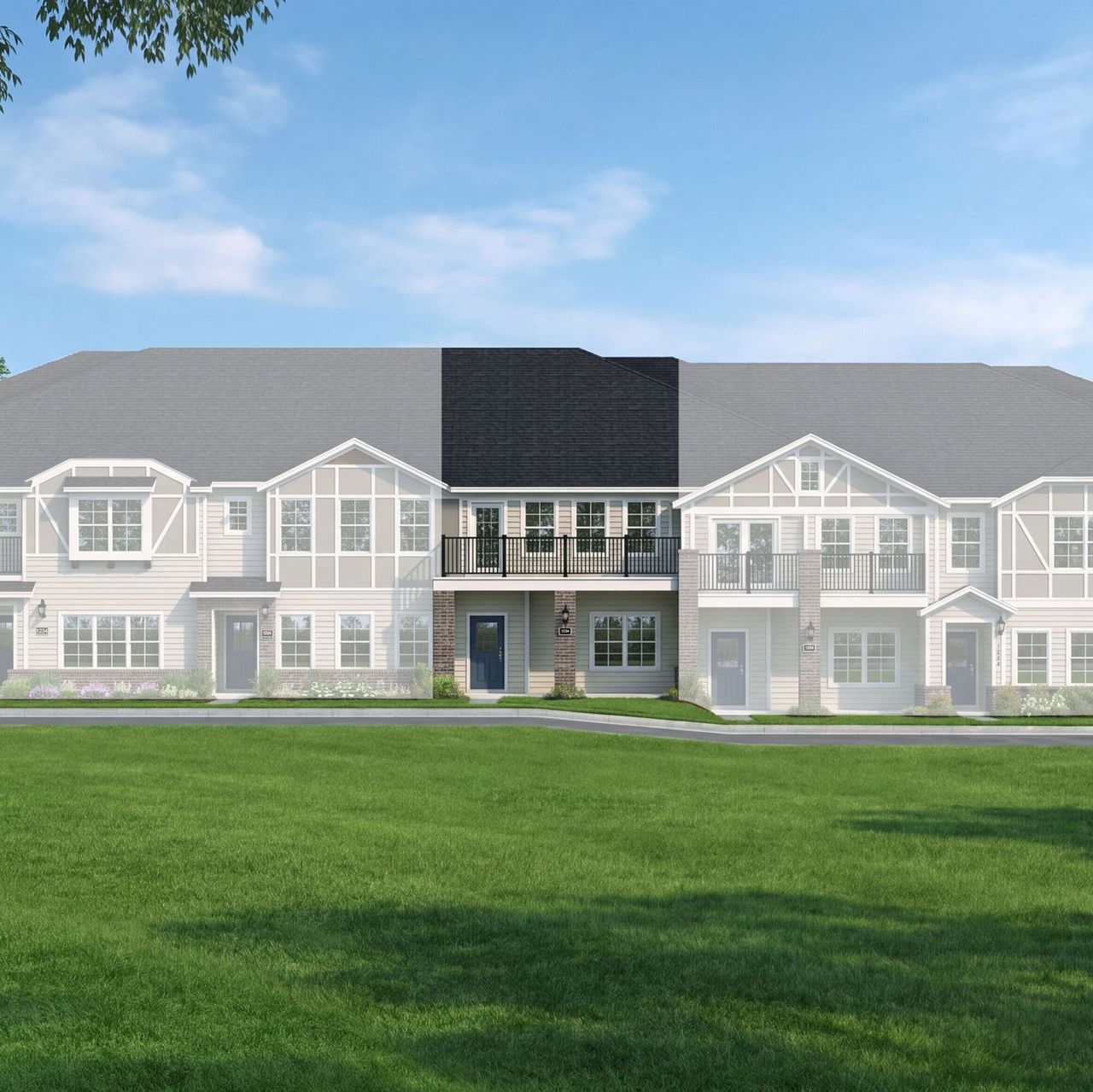 Representative exterior photo of a completed home built from the Somerville II by Mattamy Homes in Bayside, Rowlett, TX (Image 2).