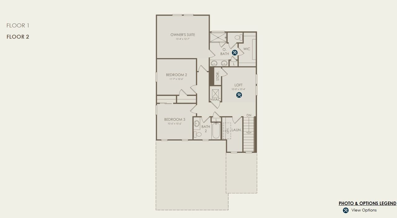 2D floor plan layout of this home in Seaire, Parrish, FL (Image 2). 2D floor plan layout of this home in Seaire, Parrish, FL (Image 2).