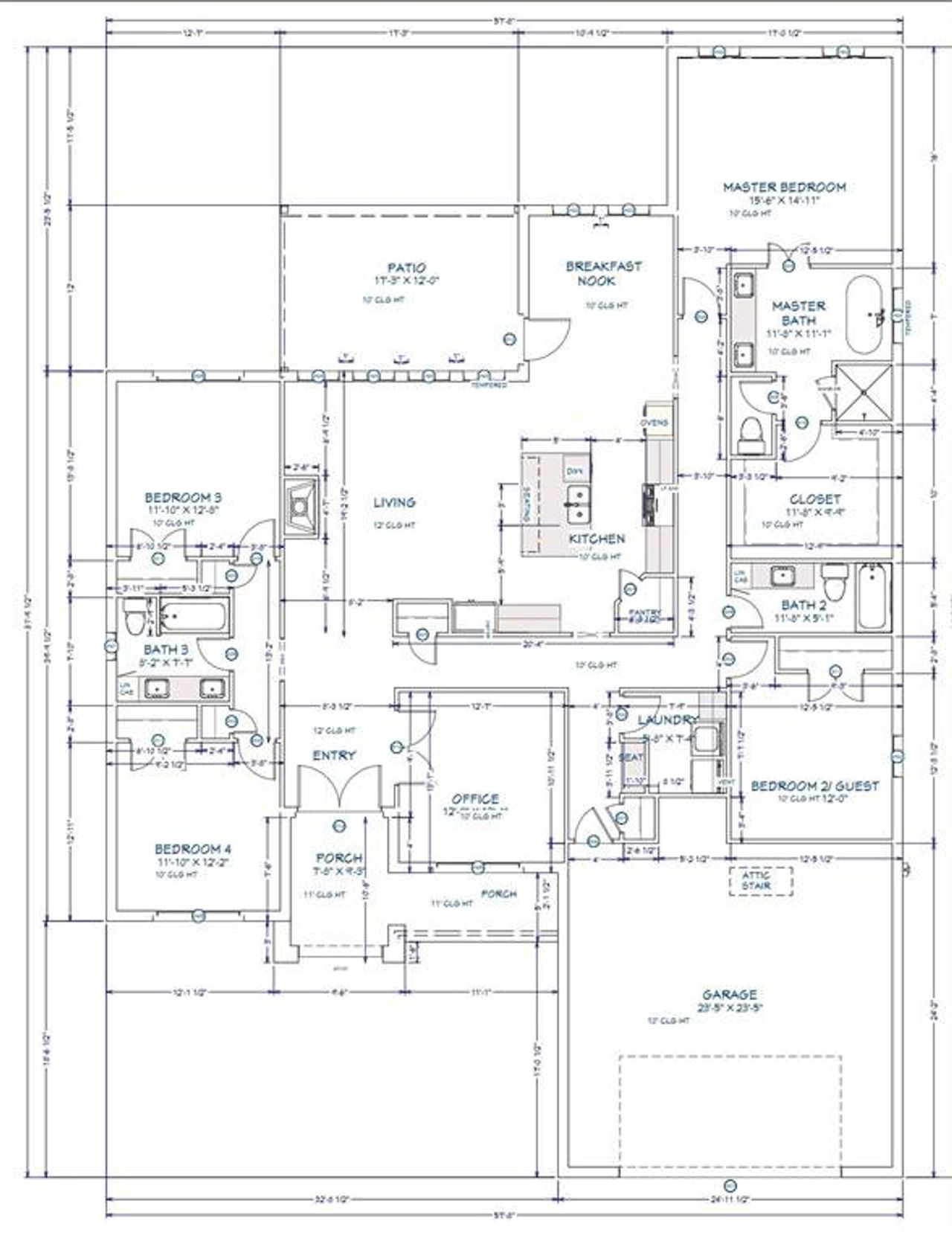 2D floor plan layout of this home in , Hewitt, TX (Image 2).