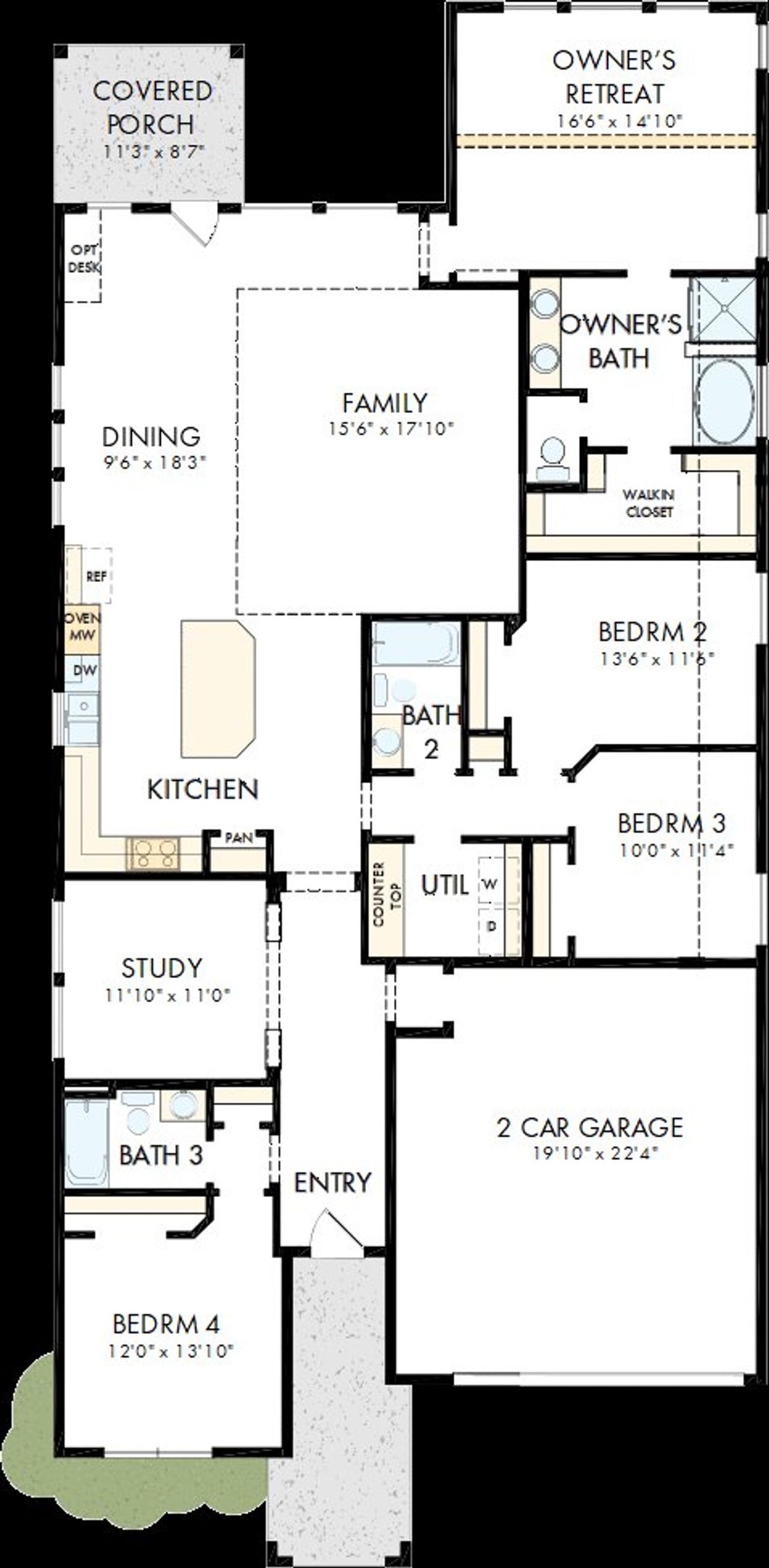 2D floor plan layout of this home in Mustang Lakes, Celina, TX (Image 2). 2D floor plan layout of this home in Mustang Lakes, Celina, TX (Image 2).