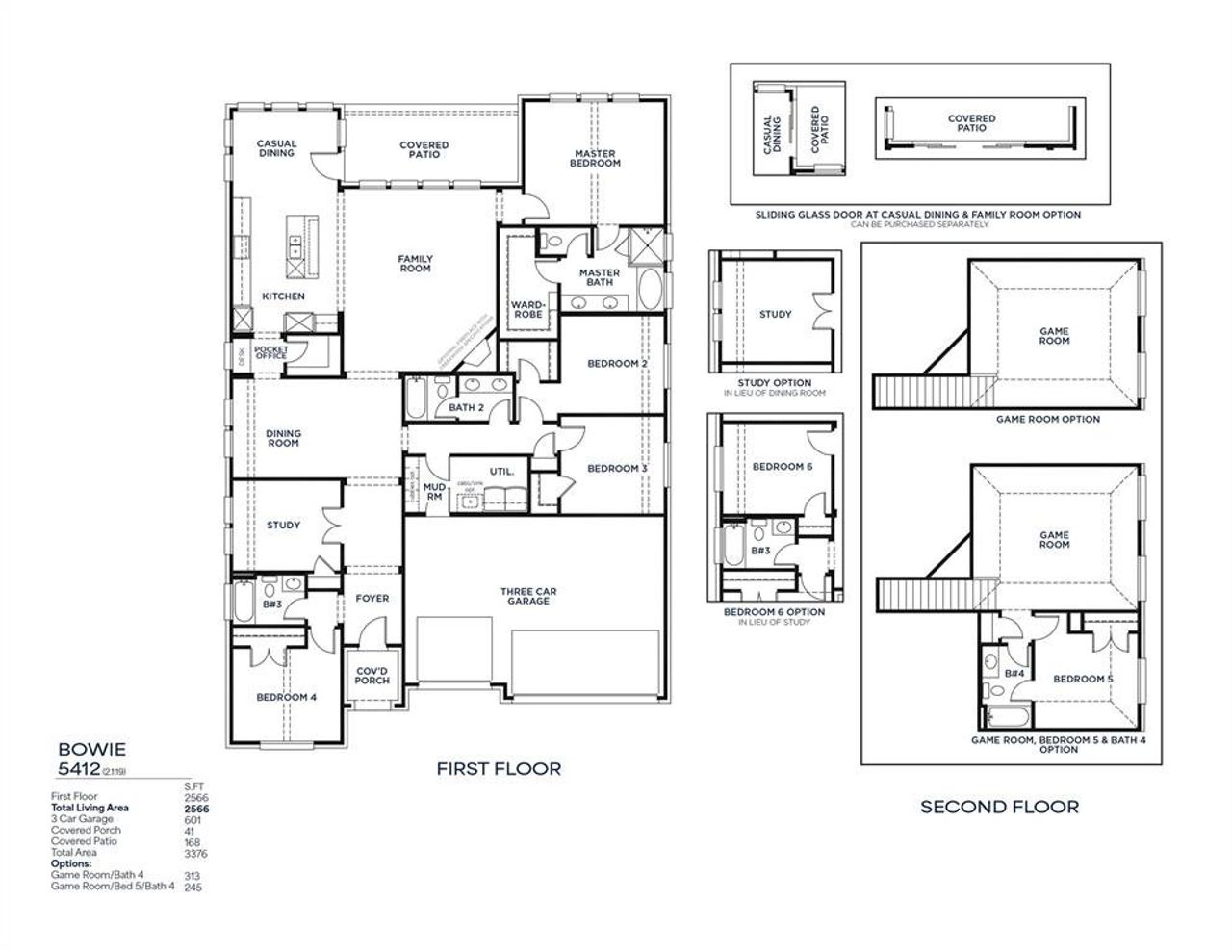 2D floor plan layout of this home in Solterra Texas, Mesquite, TX (Image 2).