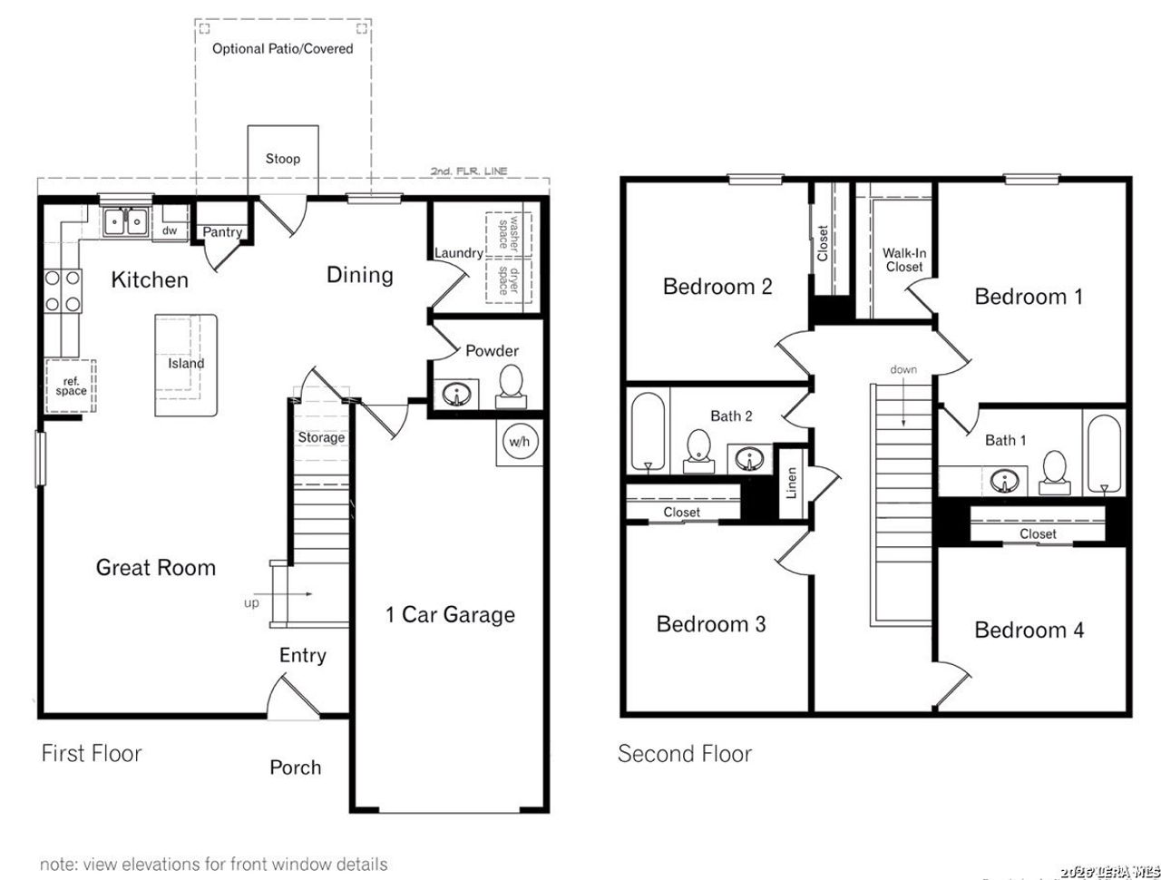 2D floor plan layout of this home in , San Antonio, TX (Image 2).