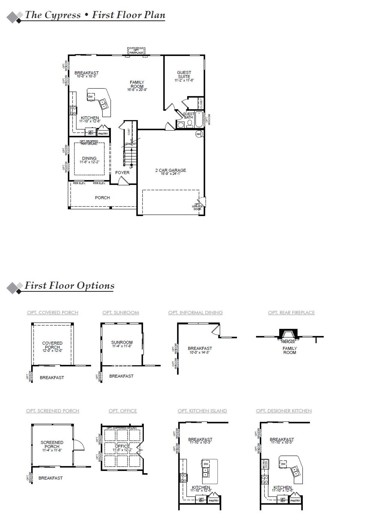 2D floor plan layout of this home in Pisgah Park, Kernersville, NC (Image 2).