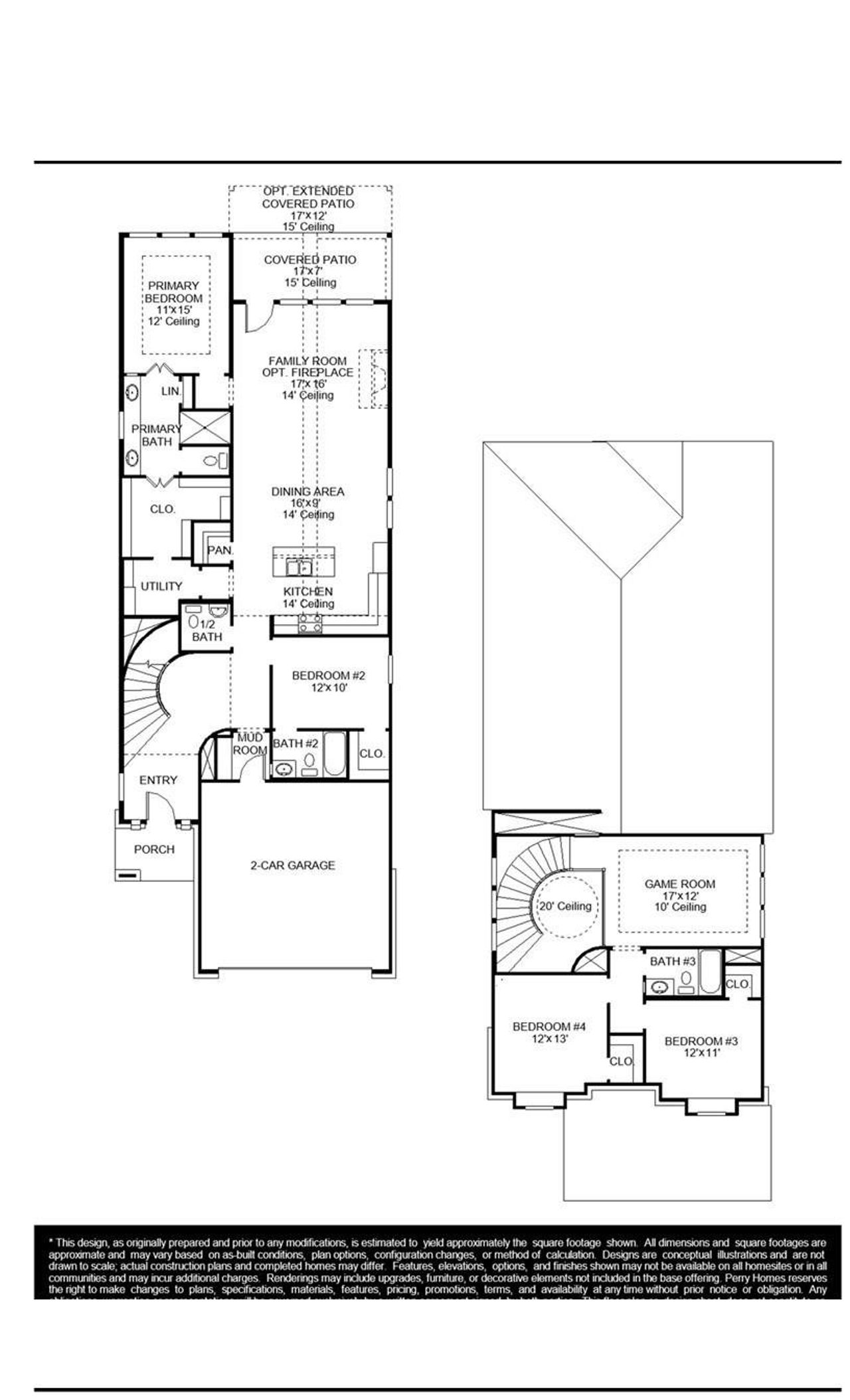 2D floor plan layout of this home in Wildtree, Montgomery, TX (Image 2).