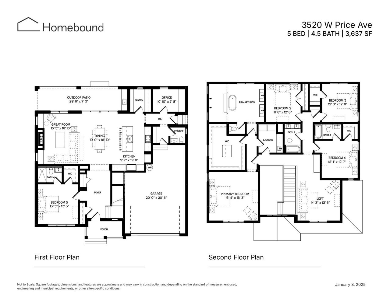 2D floor plan layout of this home in , Tampa, FL (Image 2).