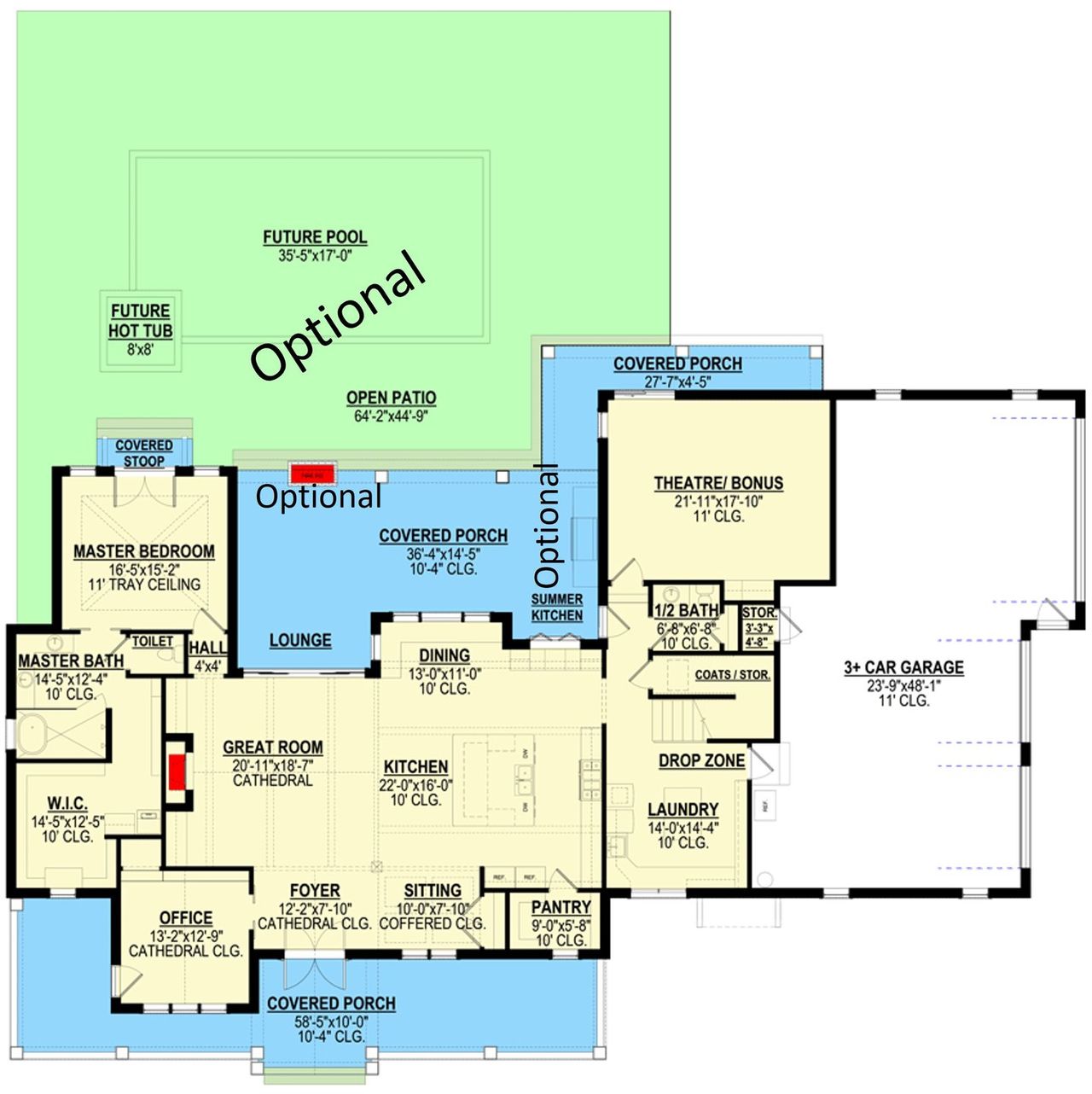 2D floor plan layout for the The Jasmine by Remington Custom Homes in Woodland Meadows, Fort Worth, TX (Image 2). 2D floor plan layout for the The Jasmine by Remington Custom Homes in Woodland Meadows, Fort Worth, TX (Image 2).