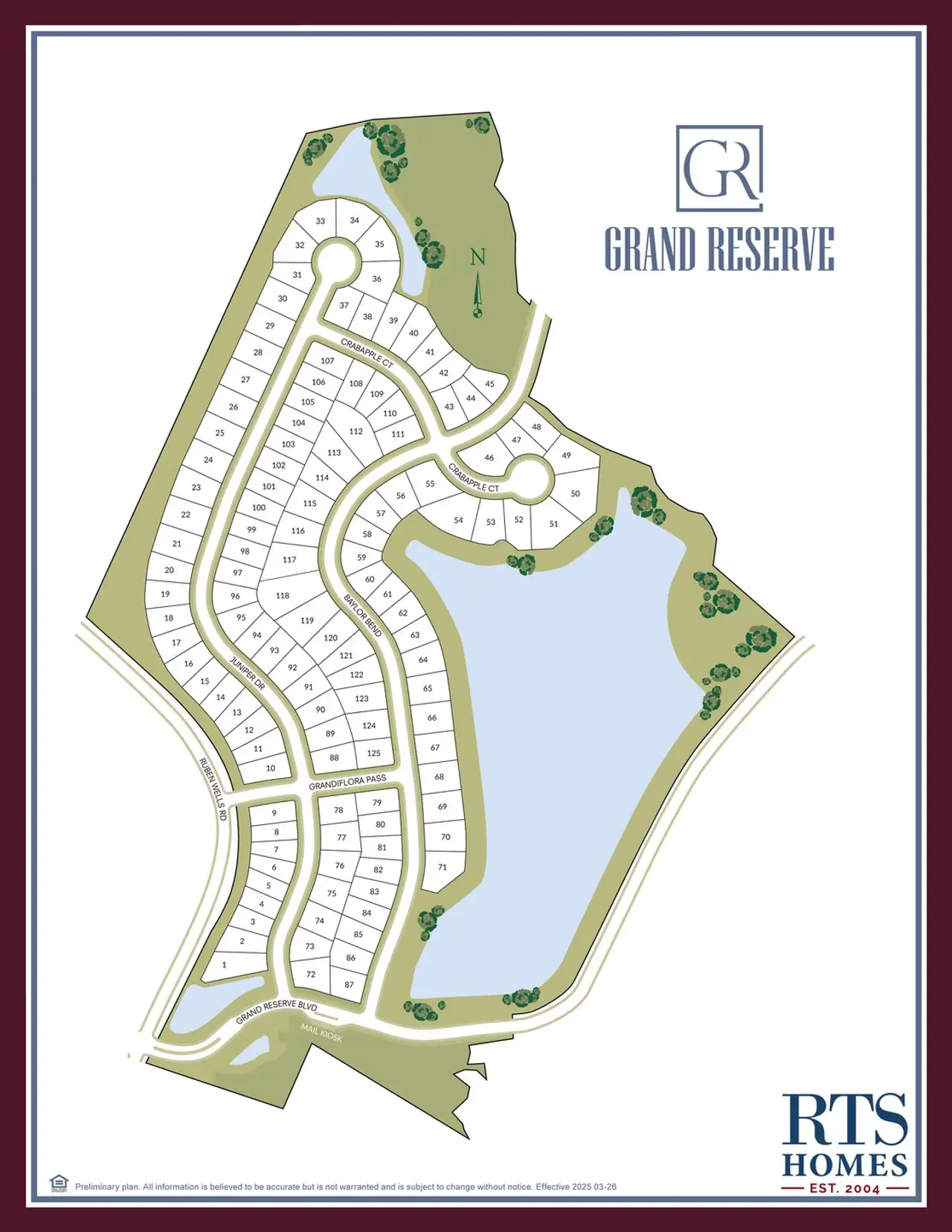 2D floor plan layout of this home in Grand Reserve, Hinesville, GA (Image 2).