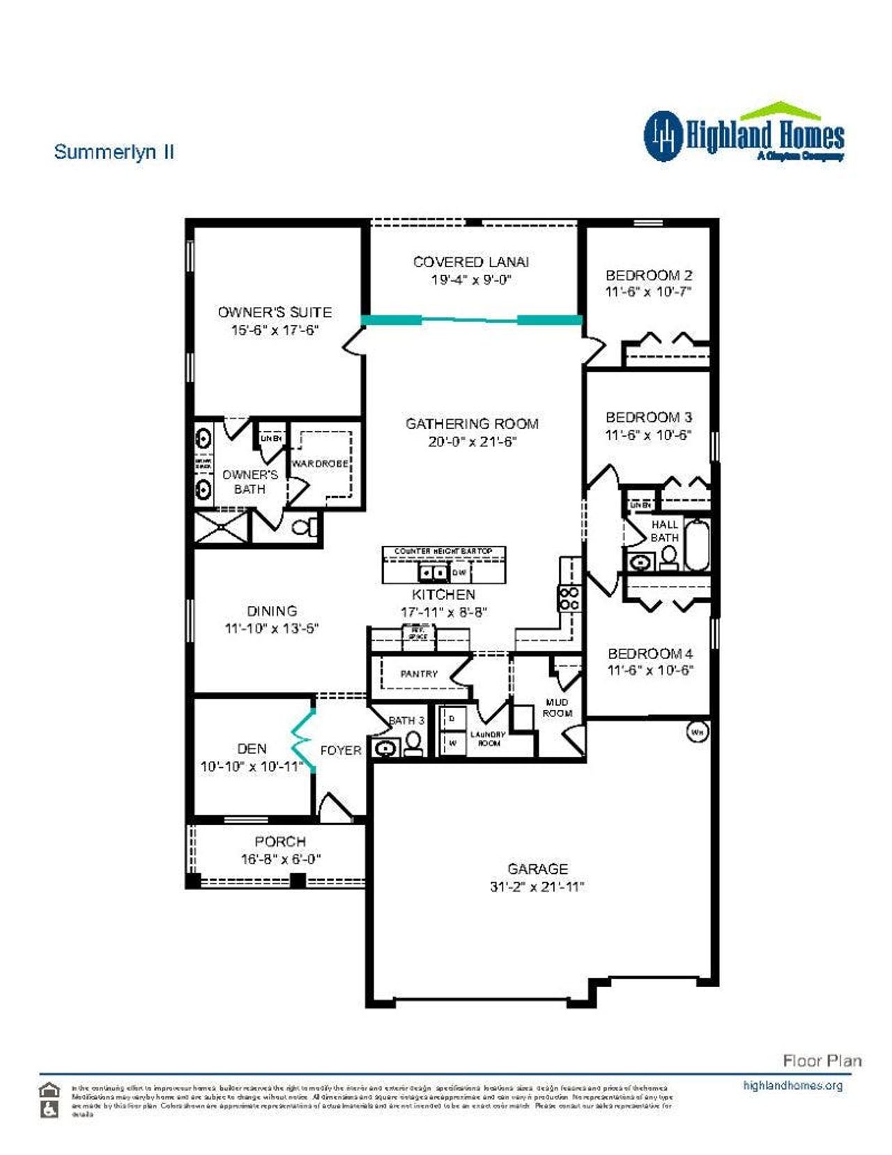 Summerlyn II - Home Layout