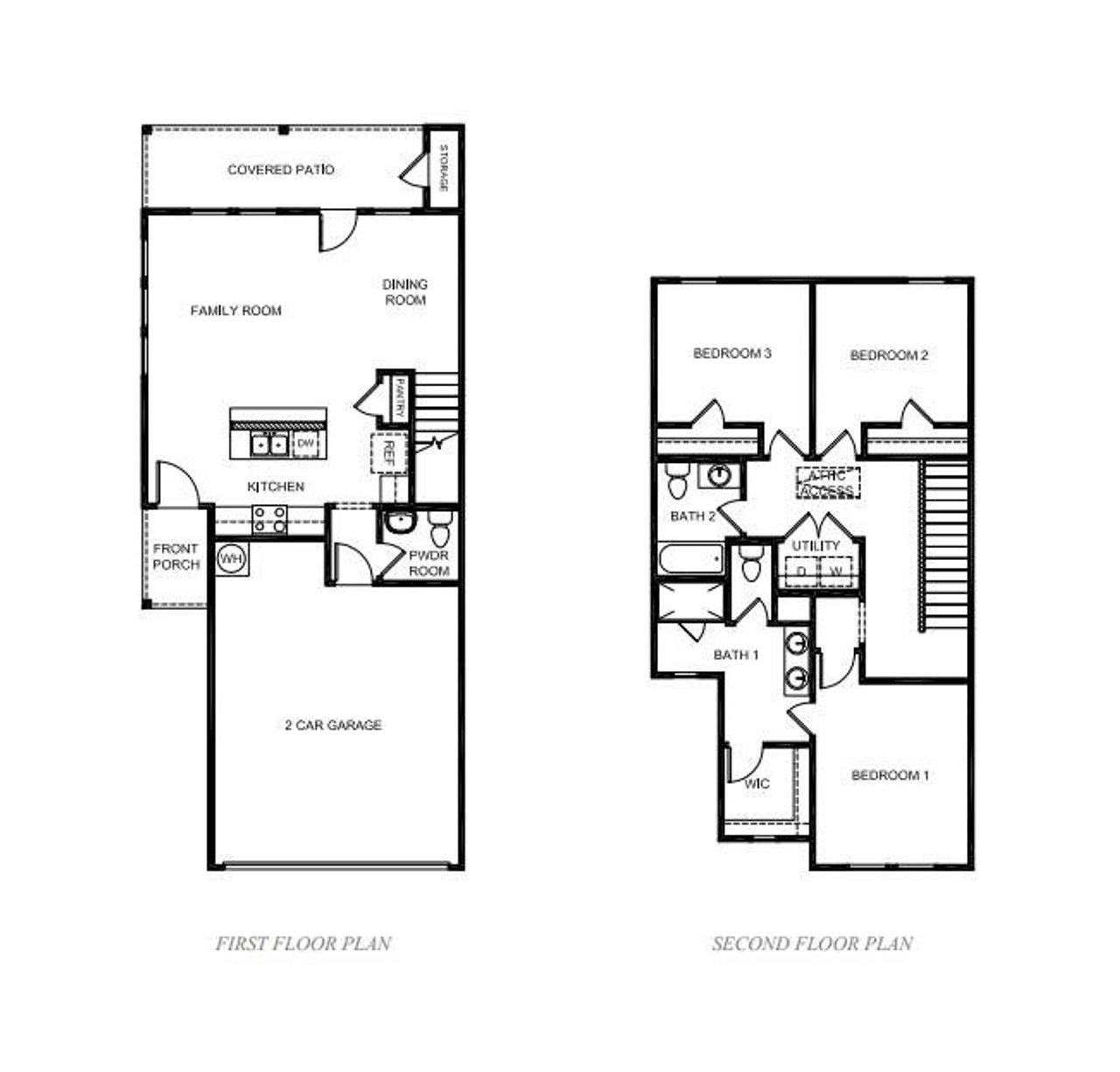 2D floor plan layout of this home in , Dallas, TX (Image 2).