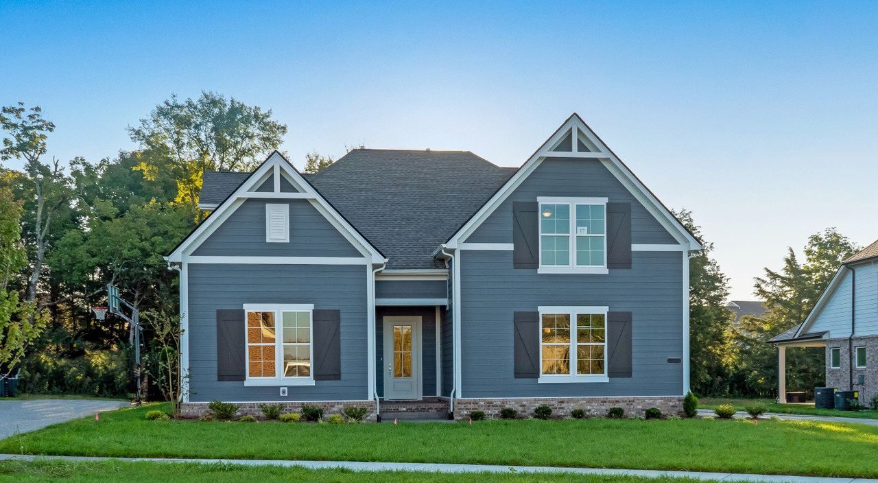 Front exterior of a home in the Nolenmeade community, located in Nolensville, TN (Image 2).