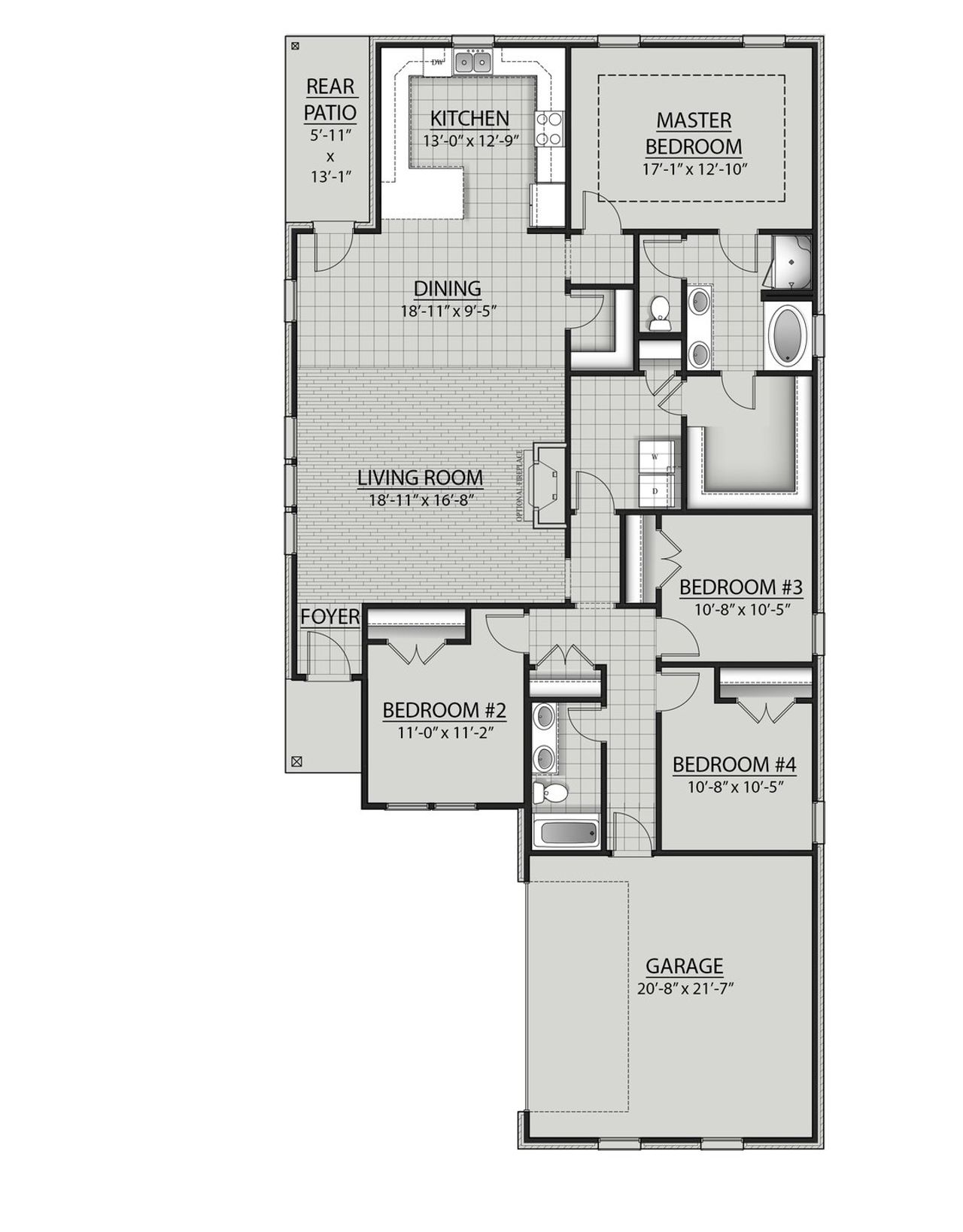 Aubry III H - Floor Plan - DSLD Homes