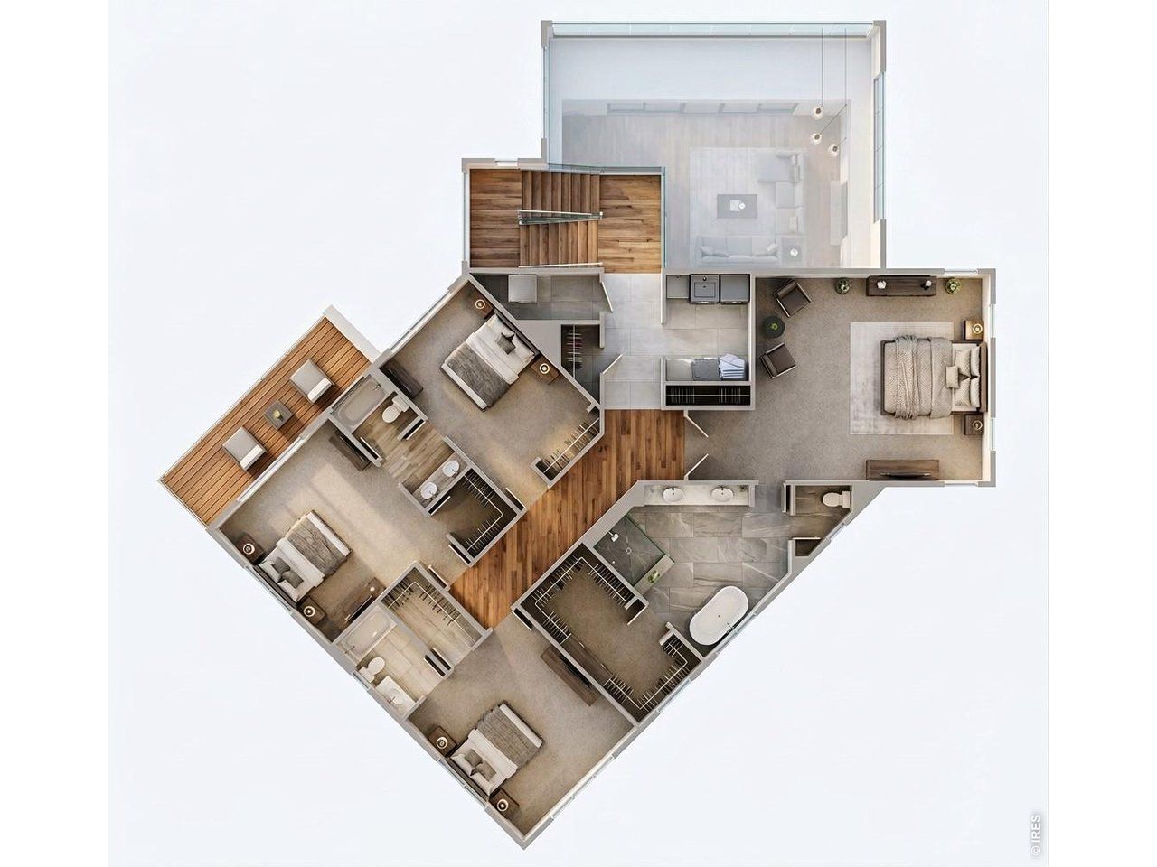 2D floor plan layout of this home in , Arvada, CO (Image 2).