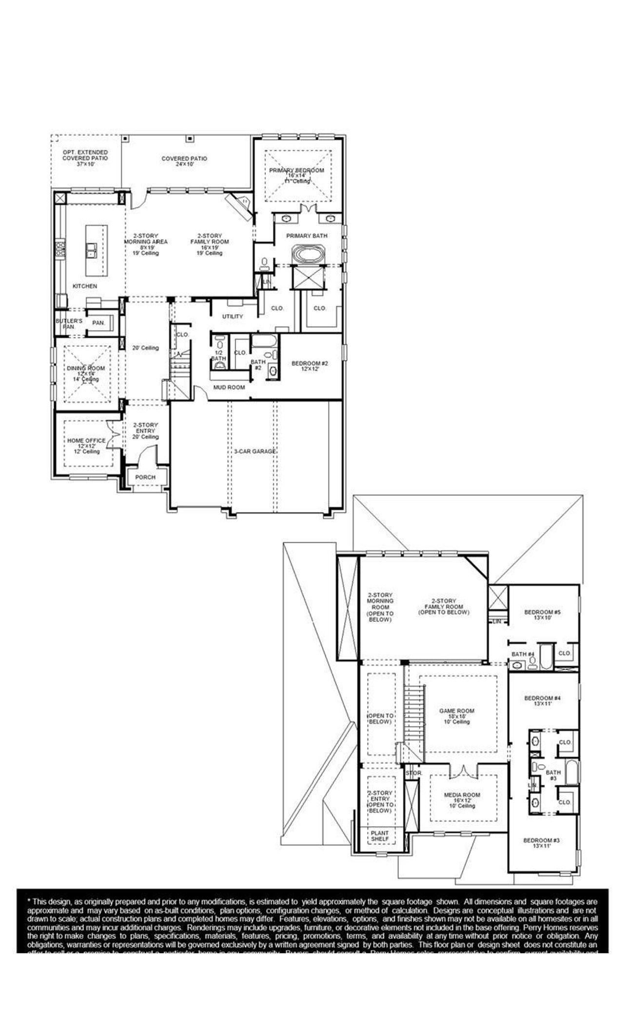 2D floor plan layout of this home in Katy Court, Katy, TX (Image 2).