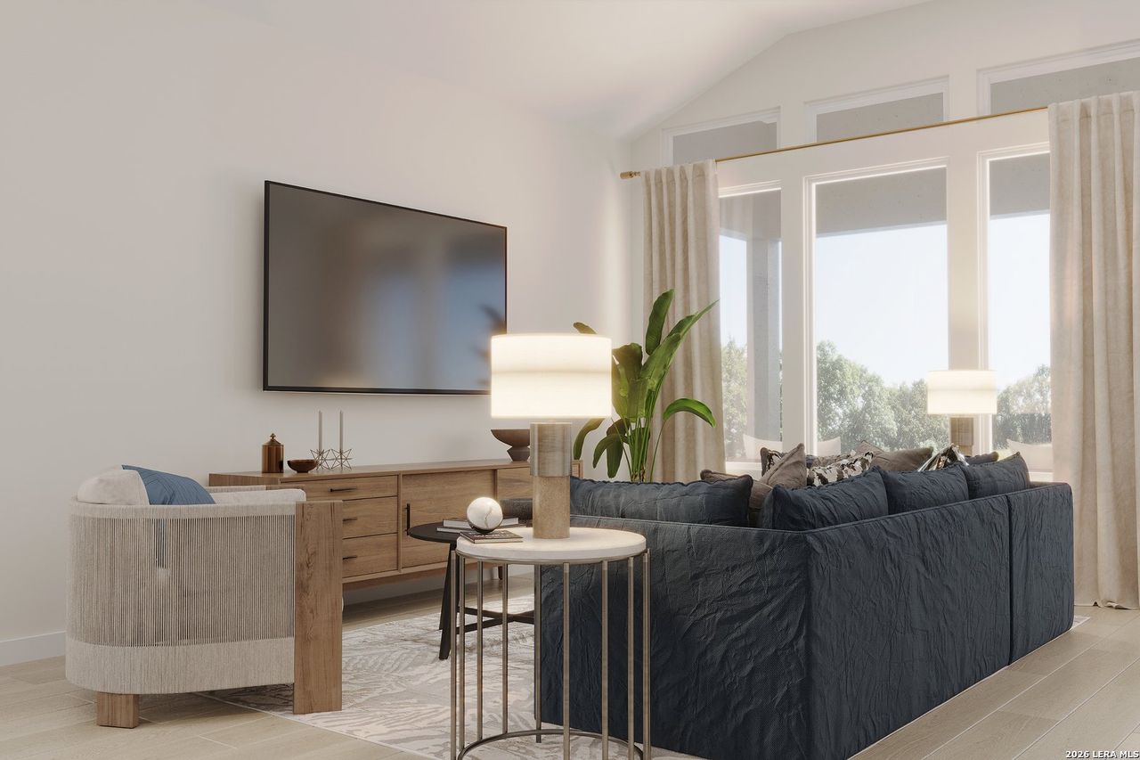 Furnished interior view inside a new home in Venado Crossing, Cibolo (Image 2). Furnished interior view inside a new home in Venado Crossing, Cibolo (Image 2).