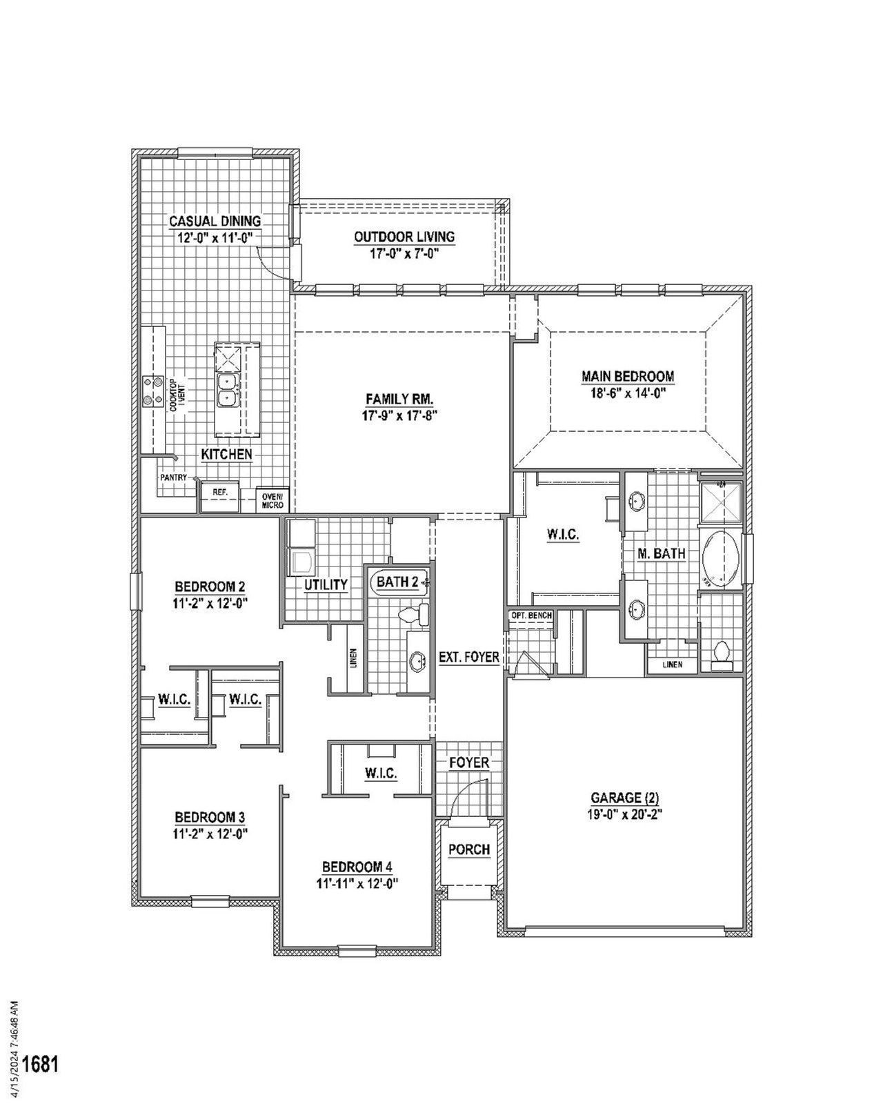 Plan 1681 1st Floor Plan 1681 1st Floor