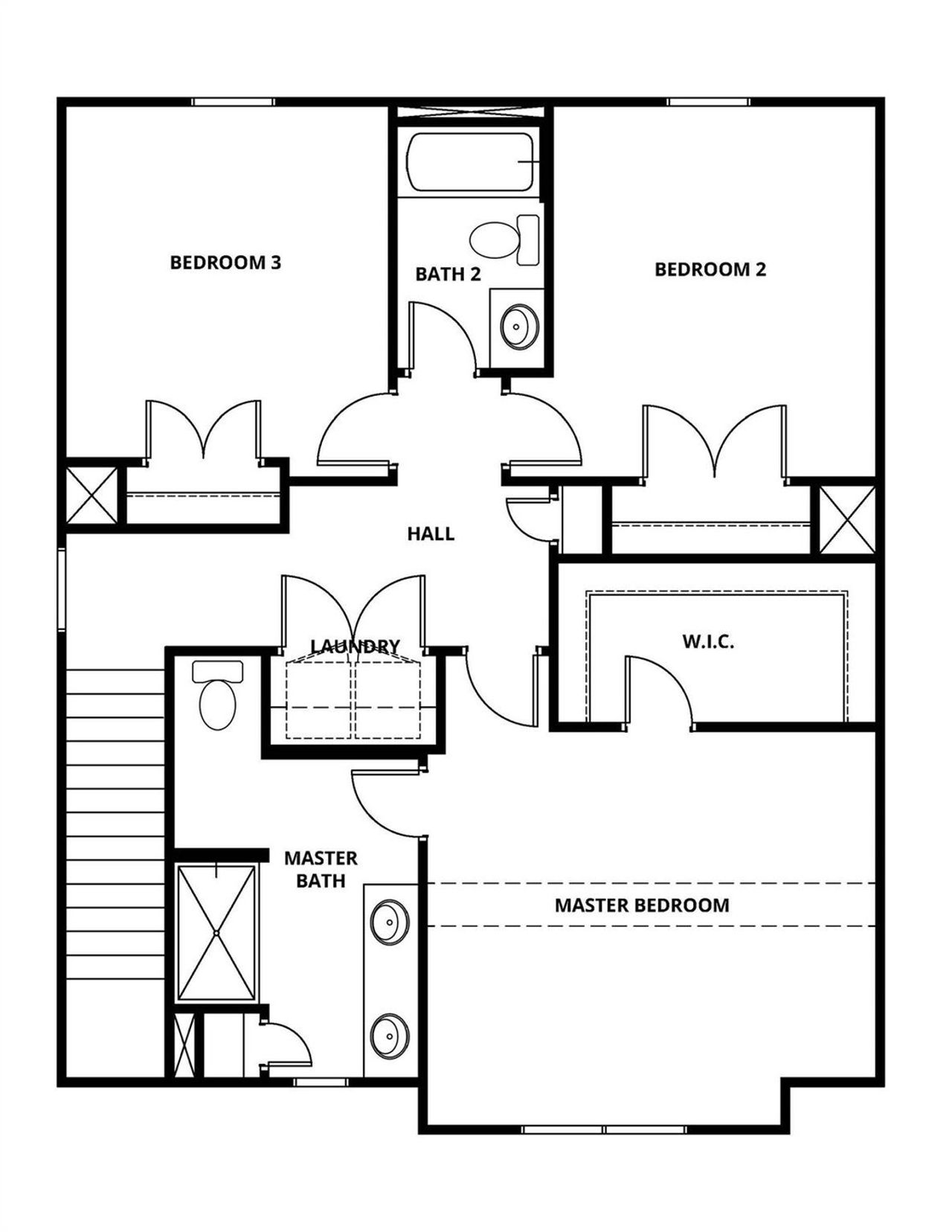 2D floor plan layout of this home in Knights Bridge, Richburg, SC (Image 2).