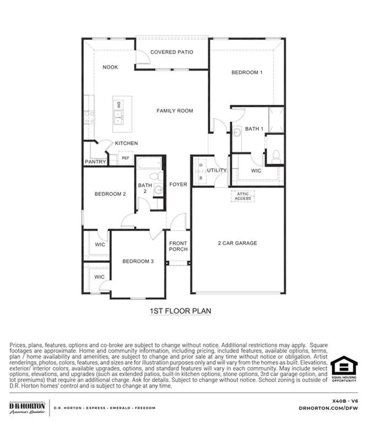 2D floor plan layout of this home in Three Oaks, Sherman, TX (Image 2). 2D floor plan layout of this home in Three Oaks, Sherman, TX (Image 2).