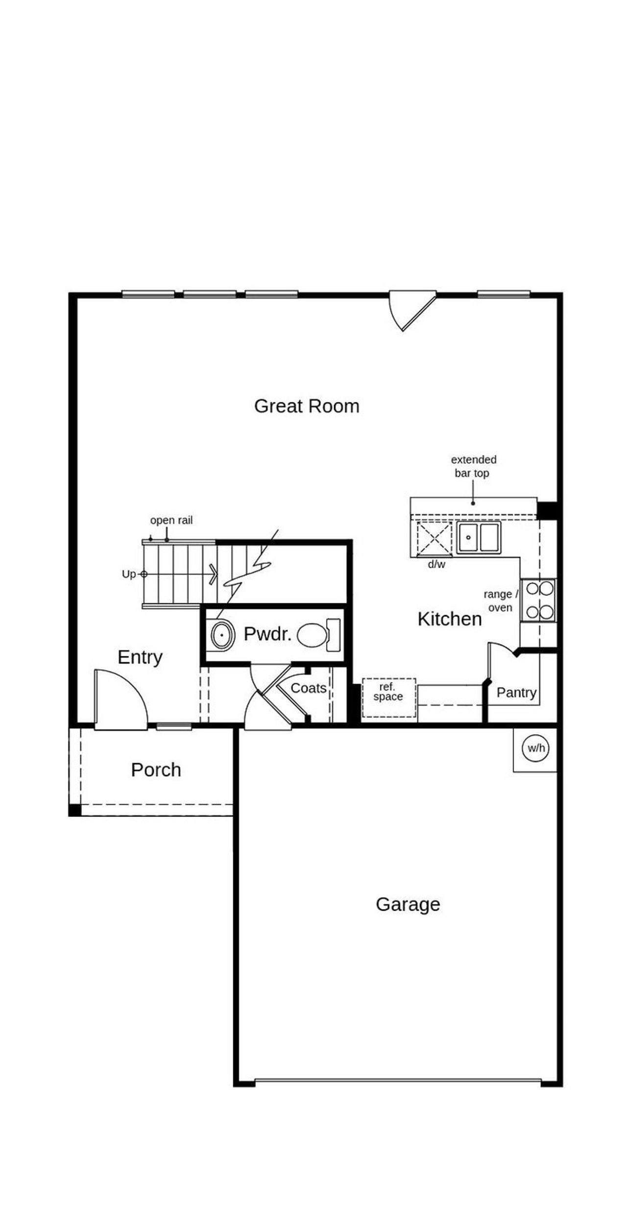 2D floor plan layout of this home in Preserve at Culebra - Heritage Collection, San Antonio, TX (Image 2).
