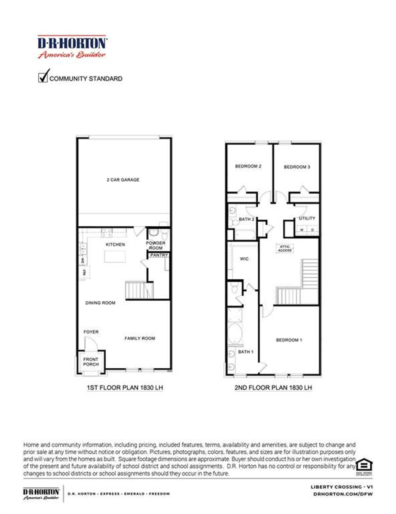 2D floor plan layout of this home in Liberty Crossing, Royse City, TX (Image 2). 2D floor plan layout of this home in Liberty Crossing, Royse City, TX (Image 2).