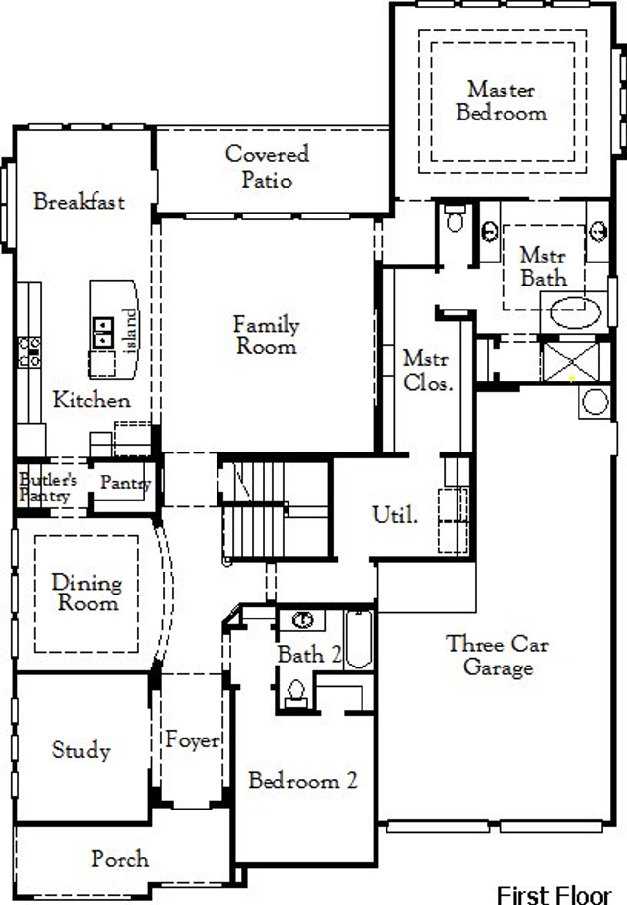 2D floor plan layout of this home in South Pointe, Mansfield, TX (Image 2). 2D floor plan layout of this home in South Pointe, Mansfield, TX (Image 2).