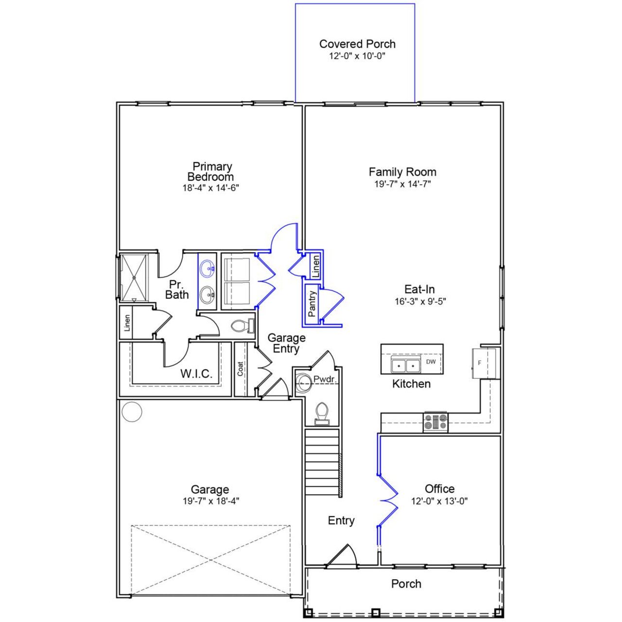 2D floor plan layout of this home in Hanes Lake, Winston-Salem, NC (Image 2). 2D floor plan layout of this home in Hanes Lake, Winston-Salem, NC (Image 2).